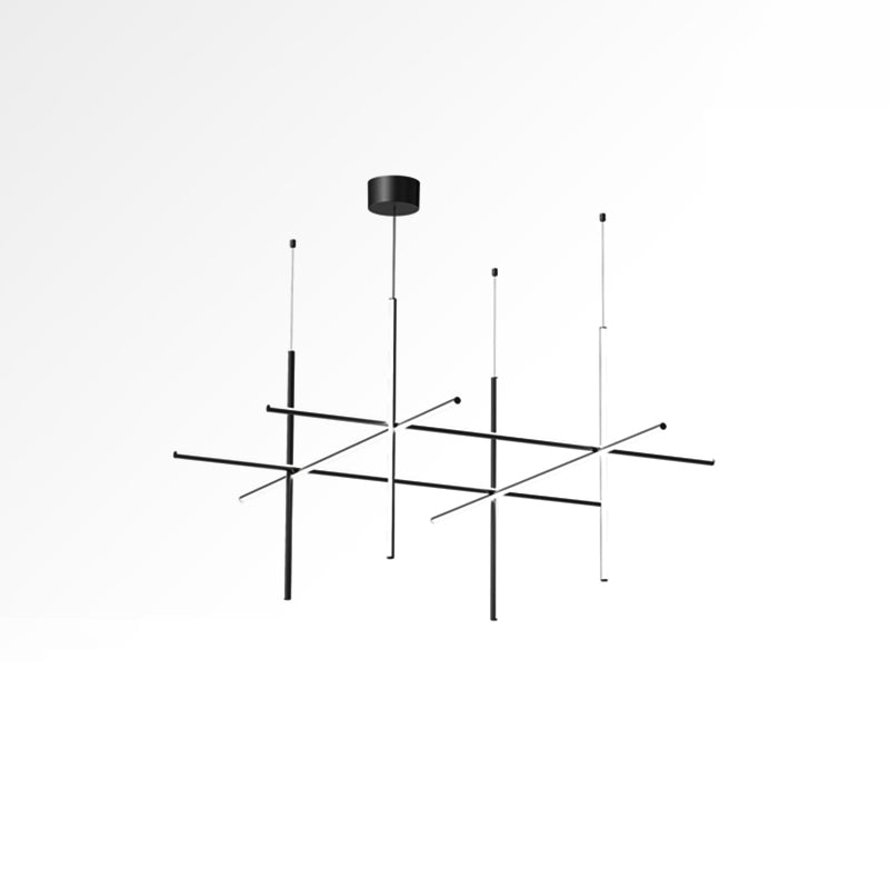 Gridline Linear Chandelier-Neutral Decor