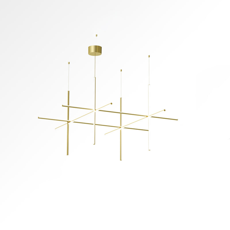 Gridline Linear Chandelier-Neutral Decor