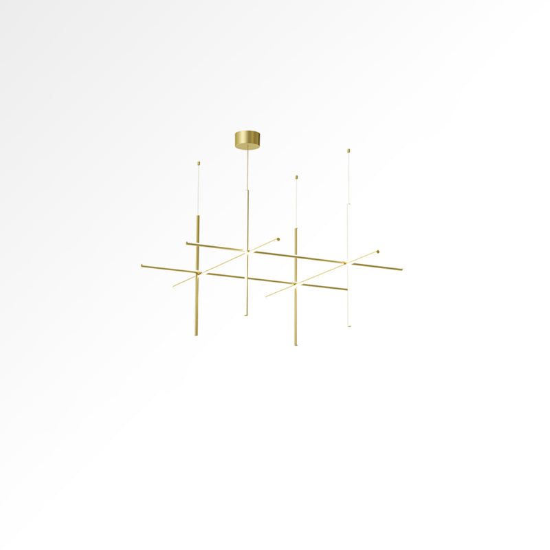 Gridline Linear Chandelier-Neutral Decor