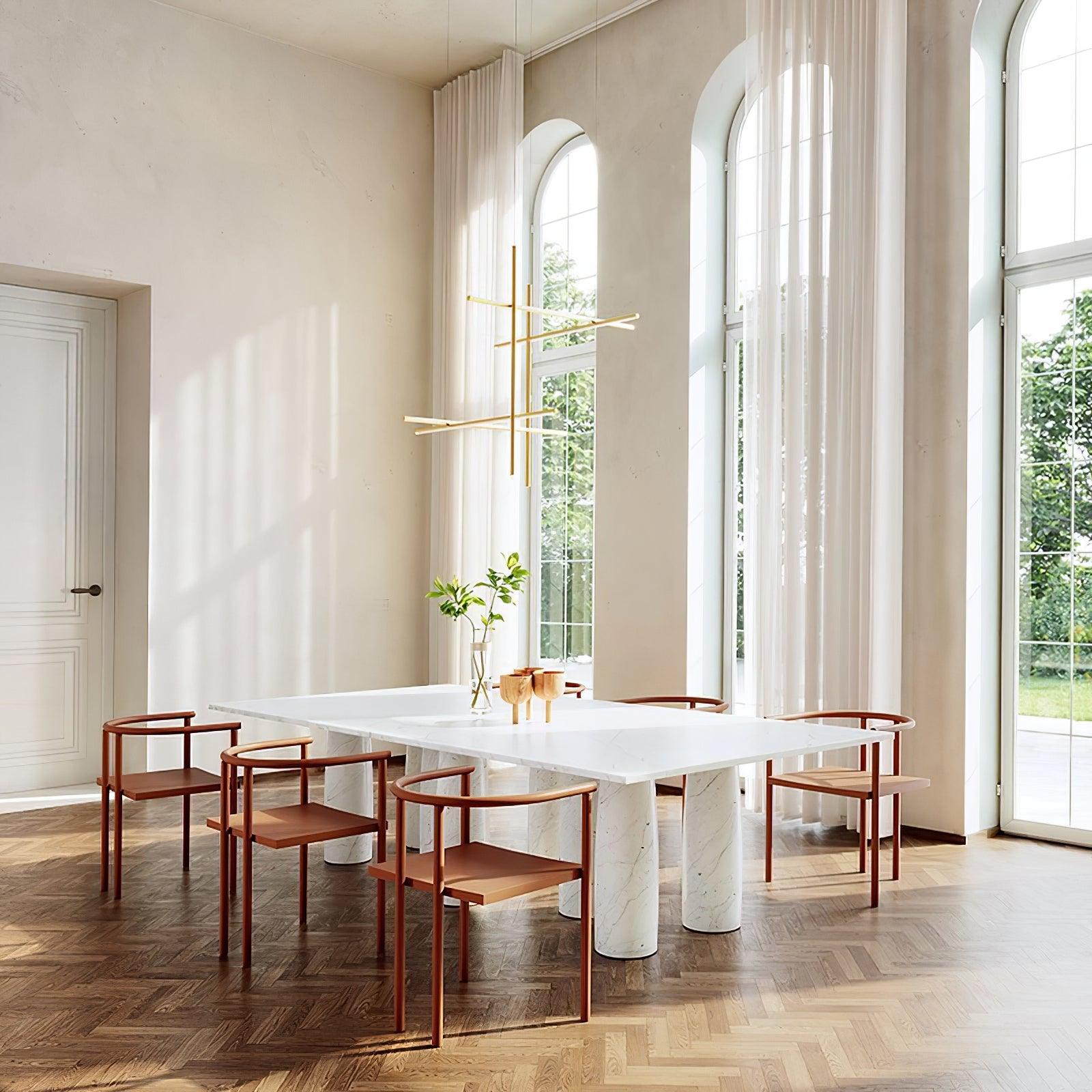 Gridline Linear Chandelier-Neutral Decor