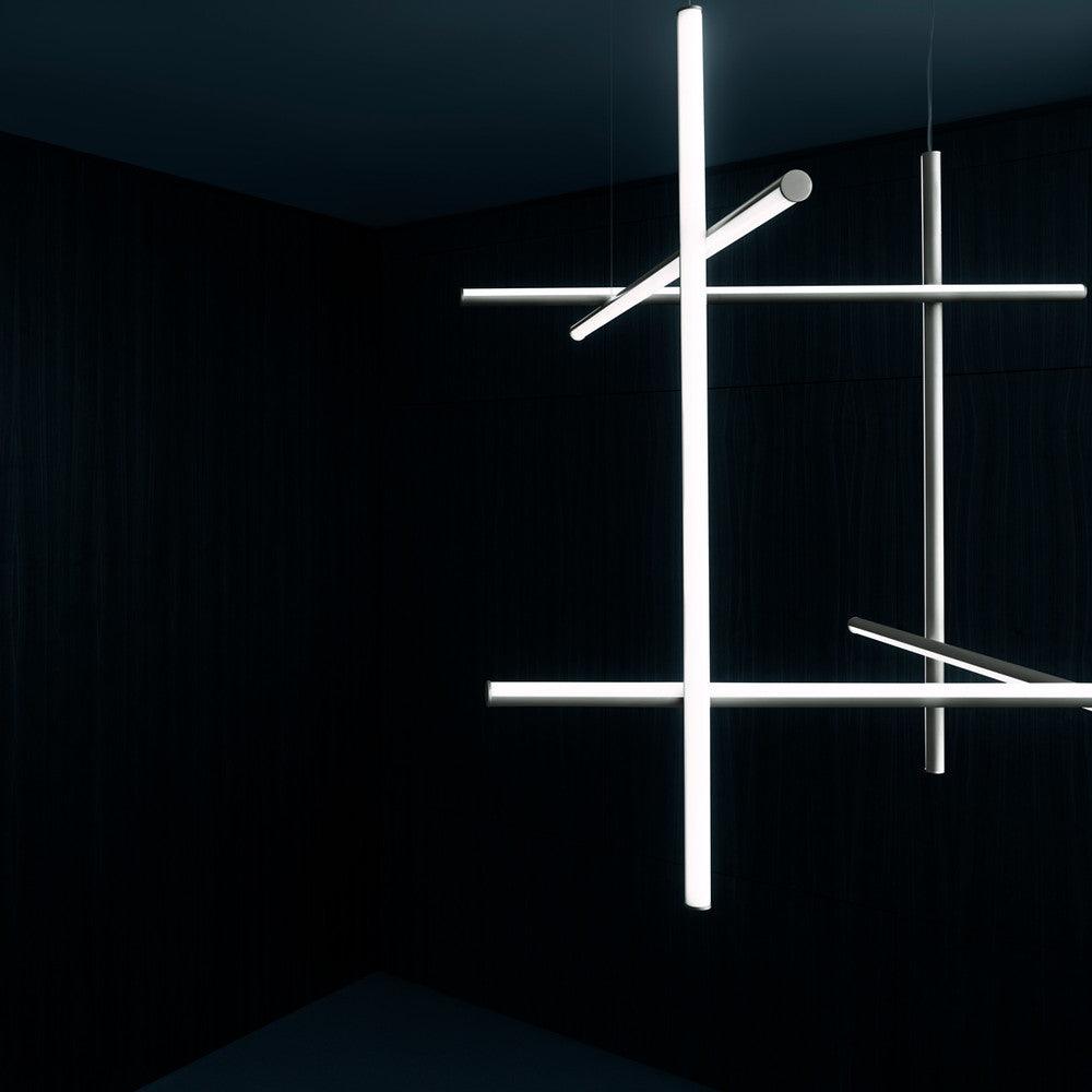 Gridline Linear Chandelier-Neutral Decor