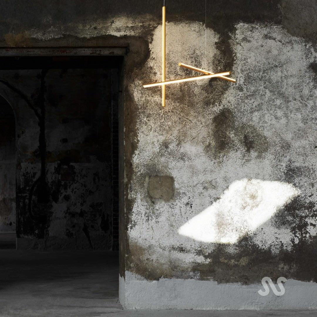 Gridline Linear Chandelier-Neutral Decor