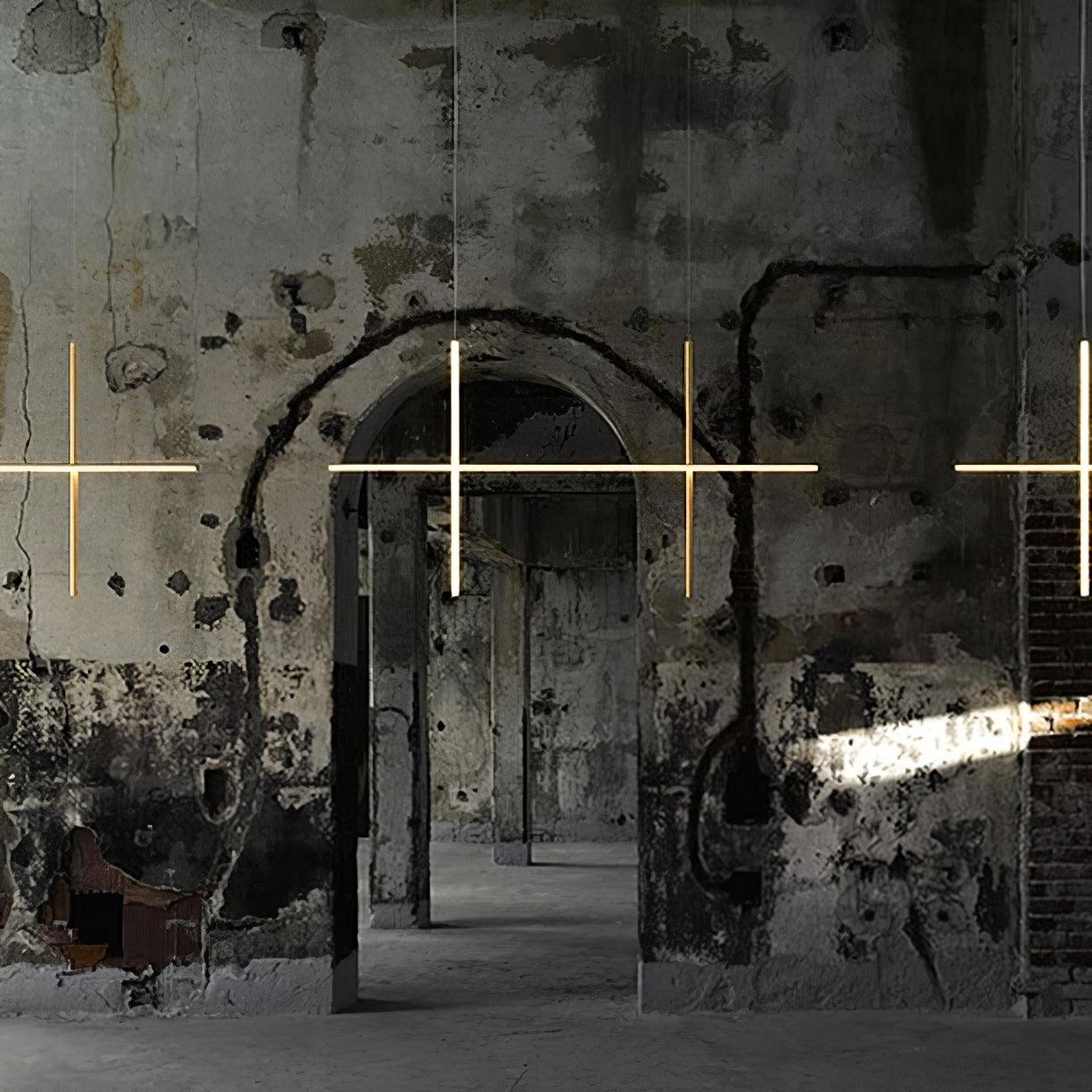 Gridline Linear Chandelier-Neutral Decor