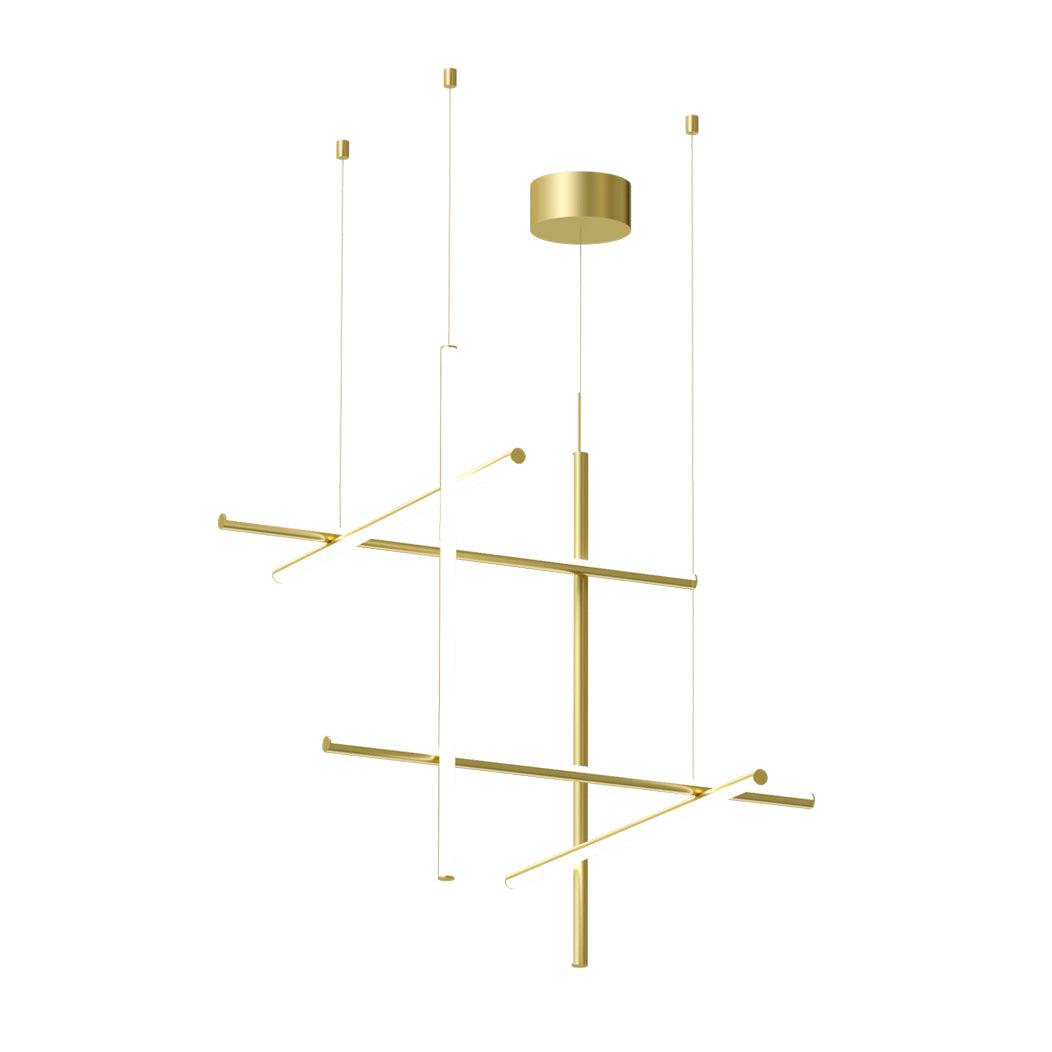 Gridline Linear Chandelier-Neutral Decor