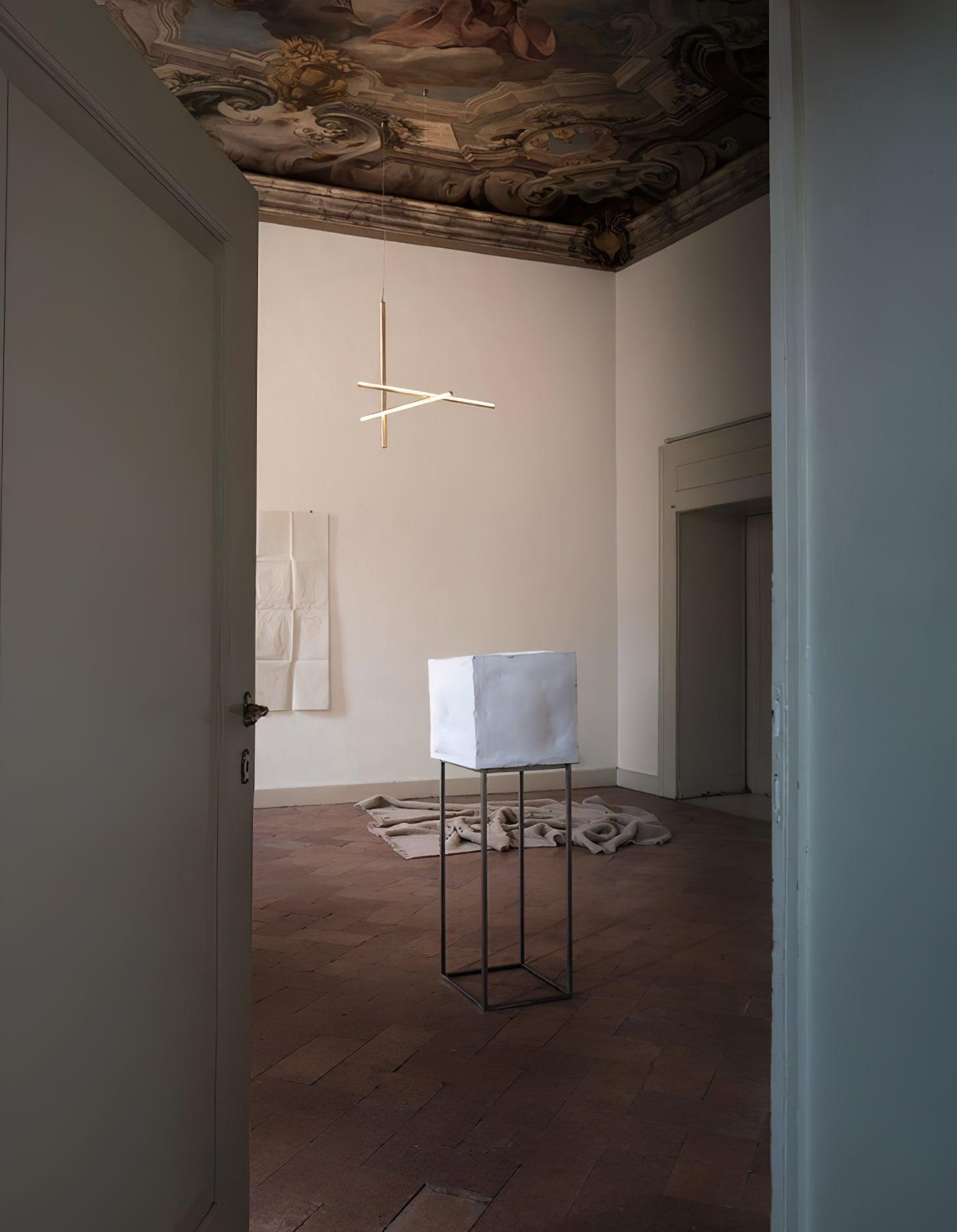 Gridline Linear Chandelier-Neutral Decor
