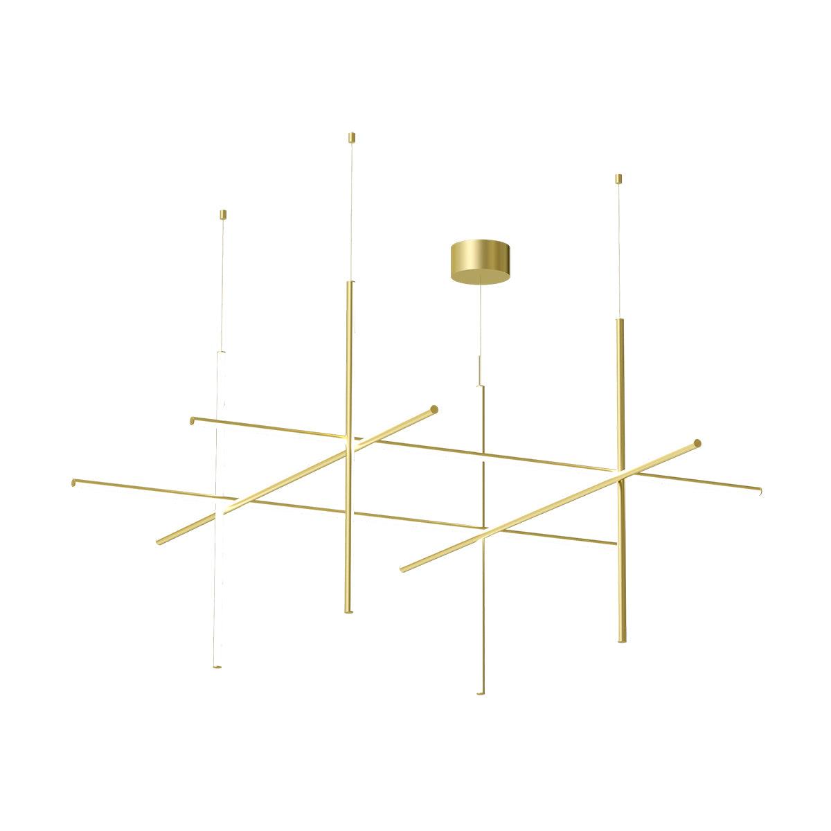 Gridline Linear Chandelier-Neutral Decor
