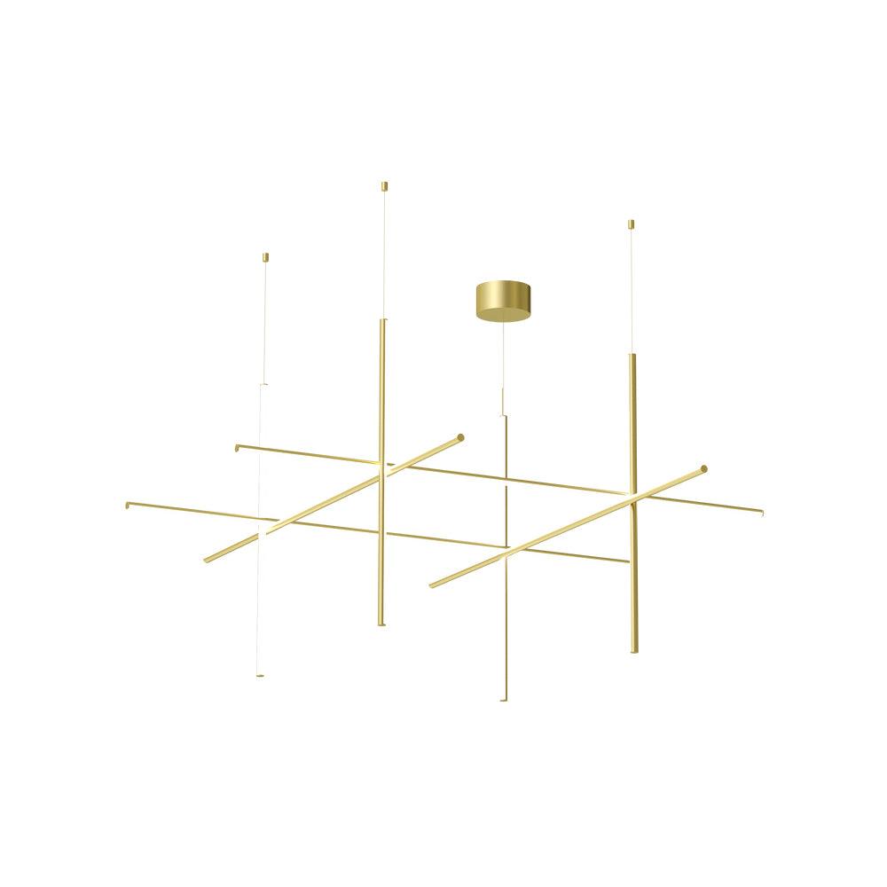 Gridline Linear Chandelier-Neutral Decor