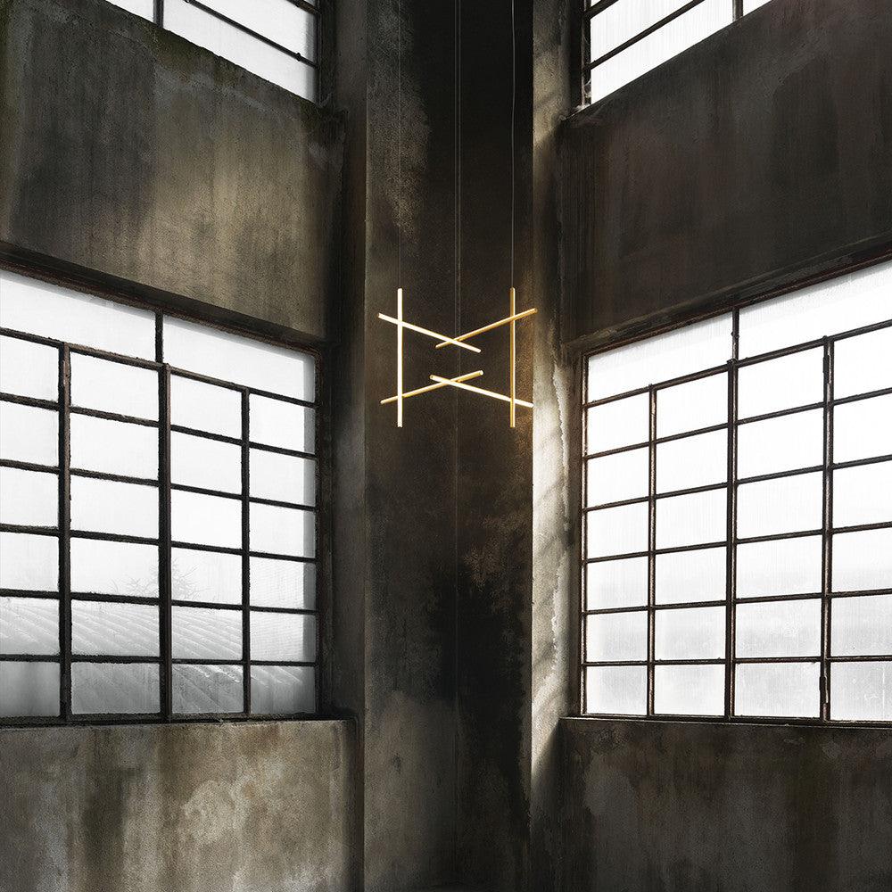 Gridline Linear Chandelier-Neutral Decor