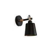 Copita Wall Lamp in white finish, angled view.