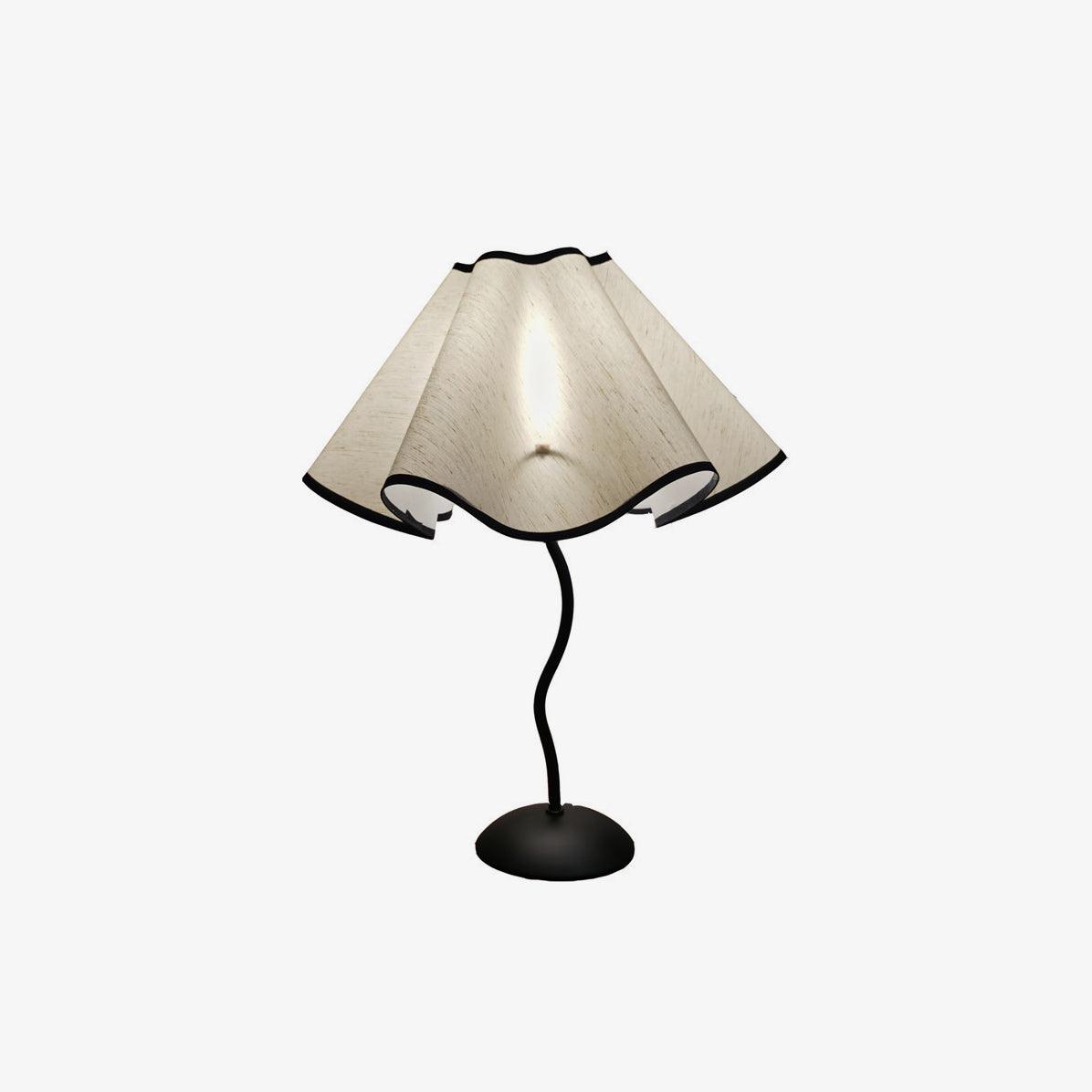 Luminova Fabric Artistic Table Lamp-Neutral Decor