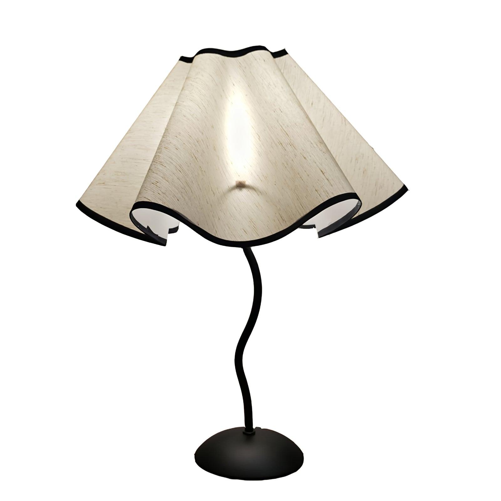 Luminova Fabric Artistic Table Lamp-Neutral Decor