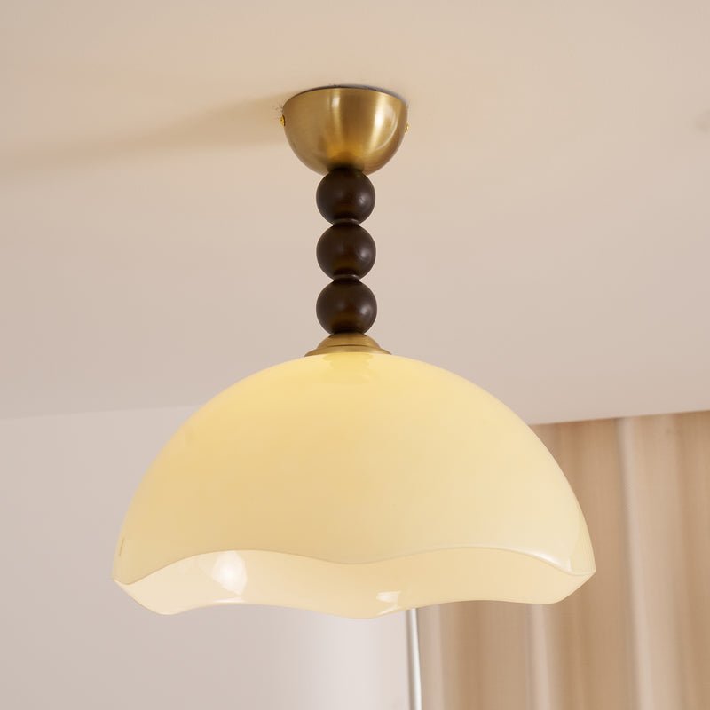 Syraeia Nordic Art Coral Glass Ceiling Lamp-Neutral Decor