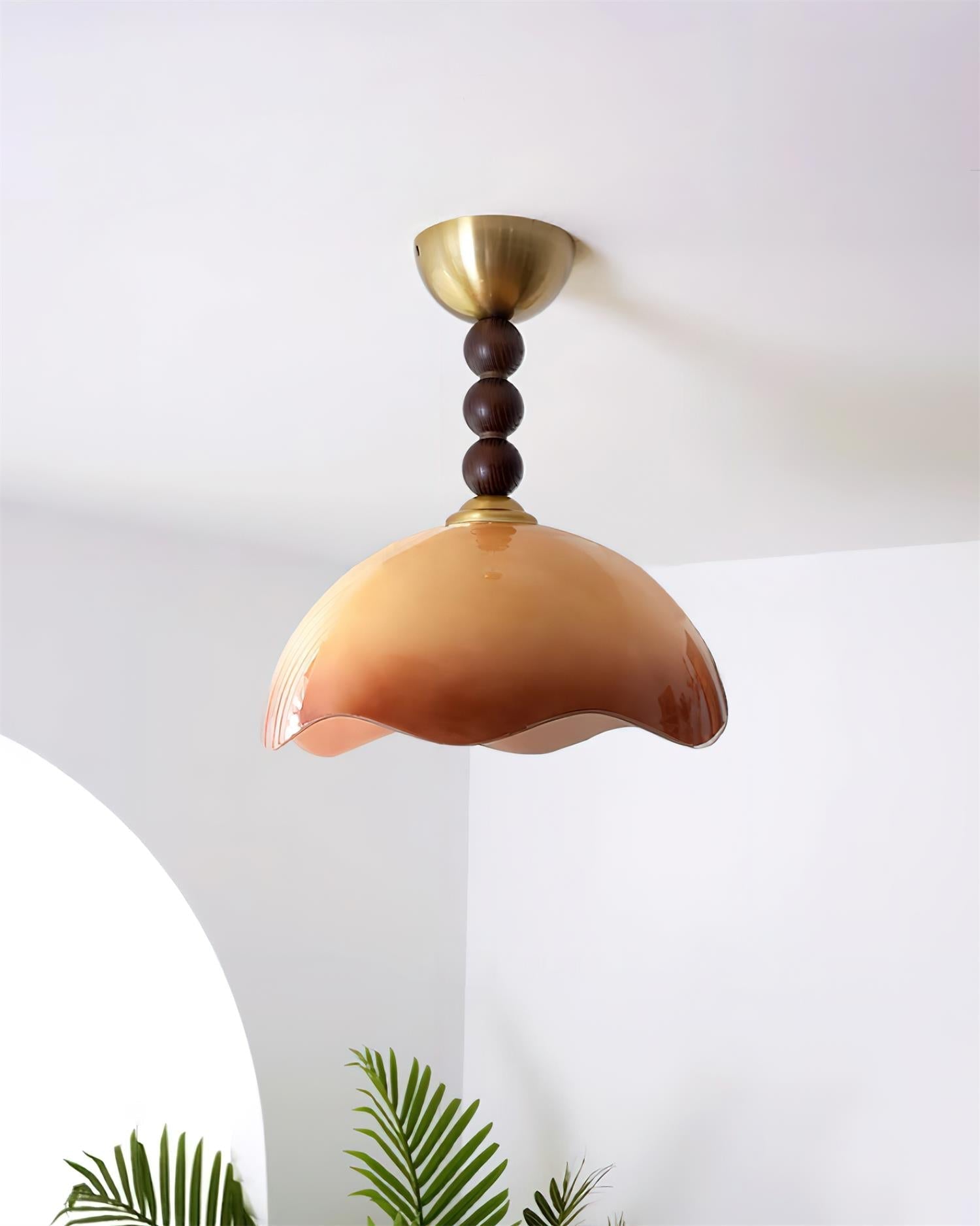 Syraeia Nordic Art Coral Glass Ceiling Lamp-Neutral Decor