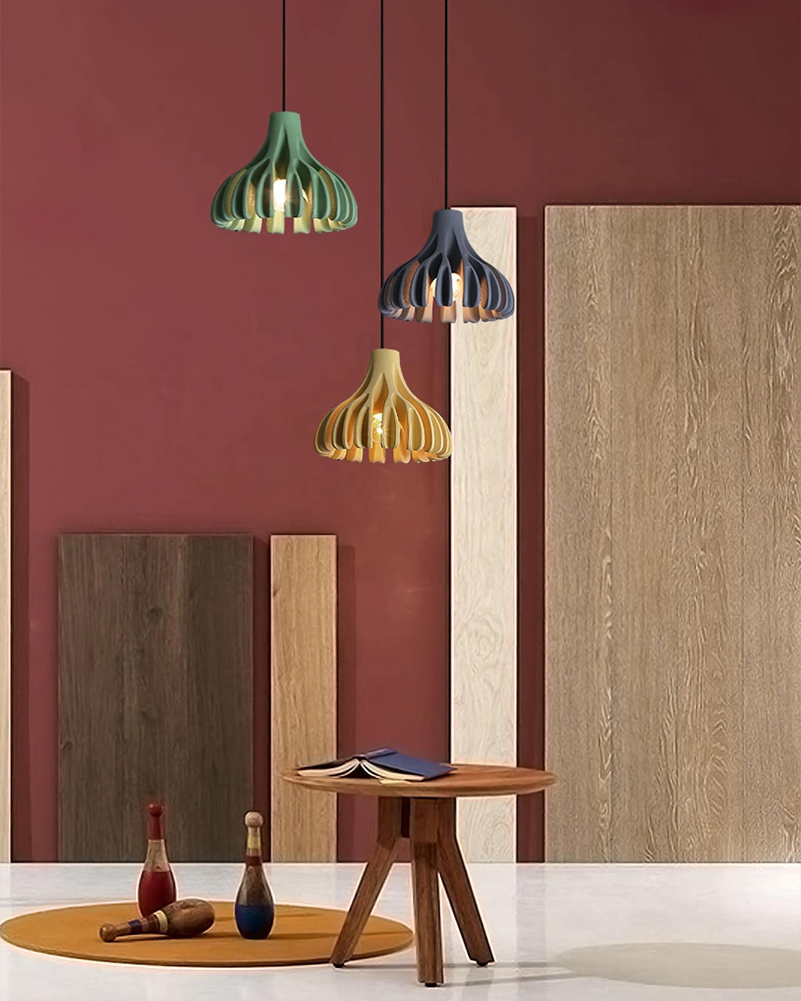Valtu Coral Resin Pendant Lamp-Neutral Decor