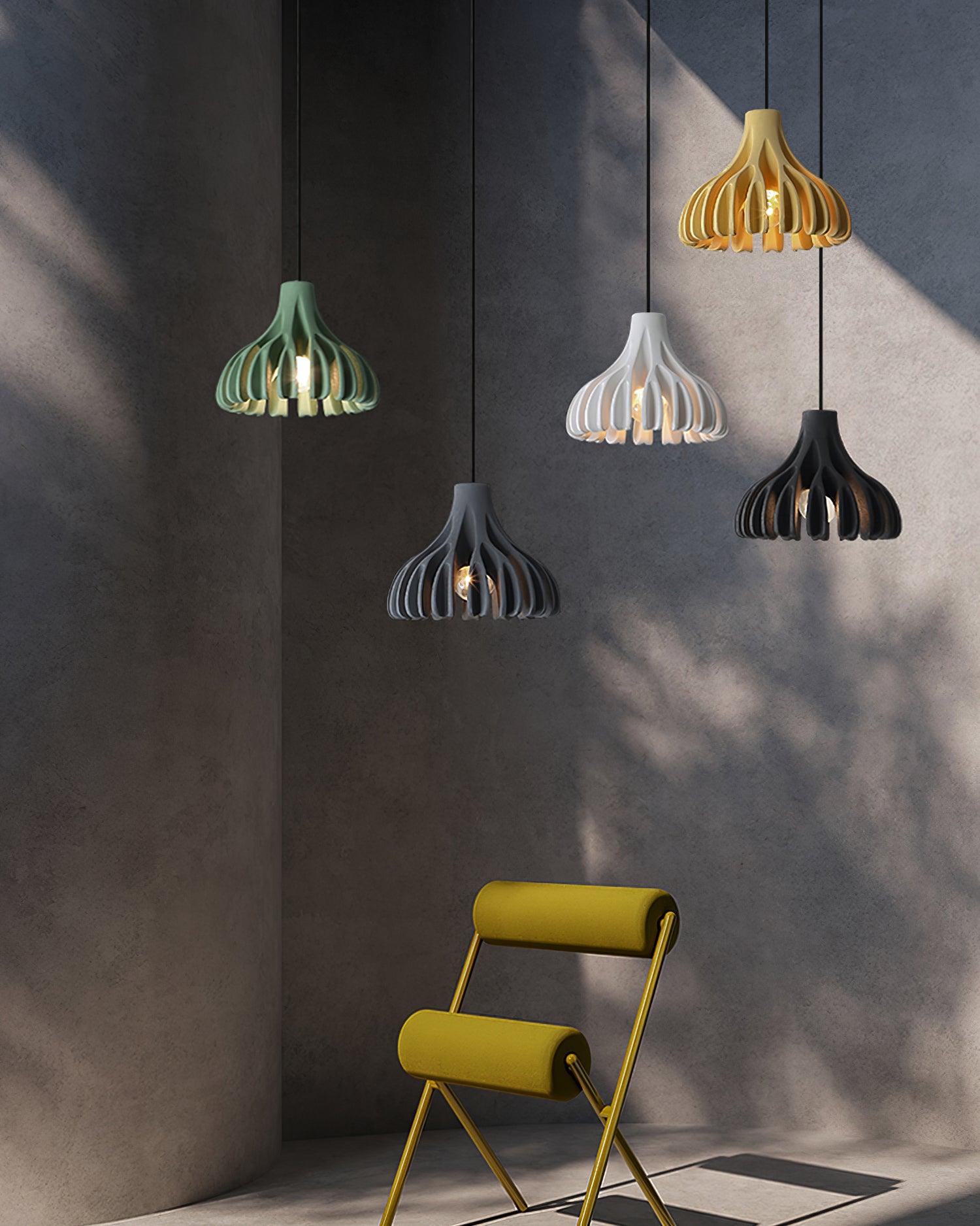 Valtu Coral Resin Pendant Lamp-Neutral Decor