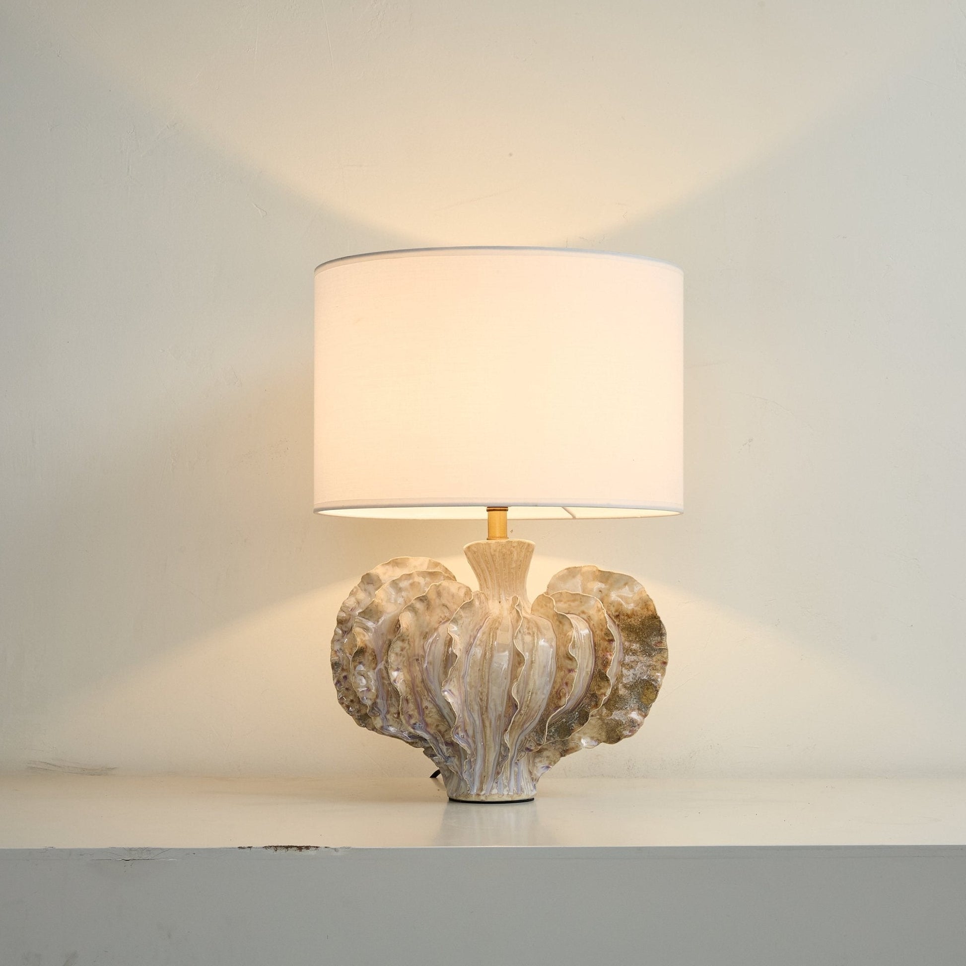 Coral Shaped Ceramic Table Lamp-Neutral Decor