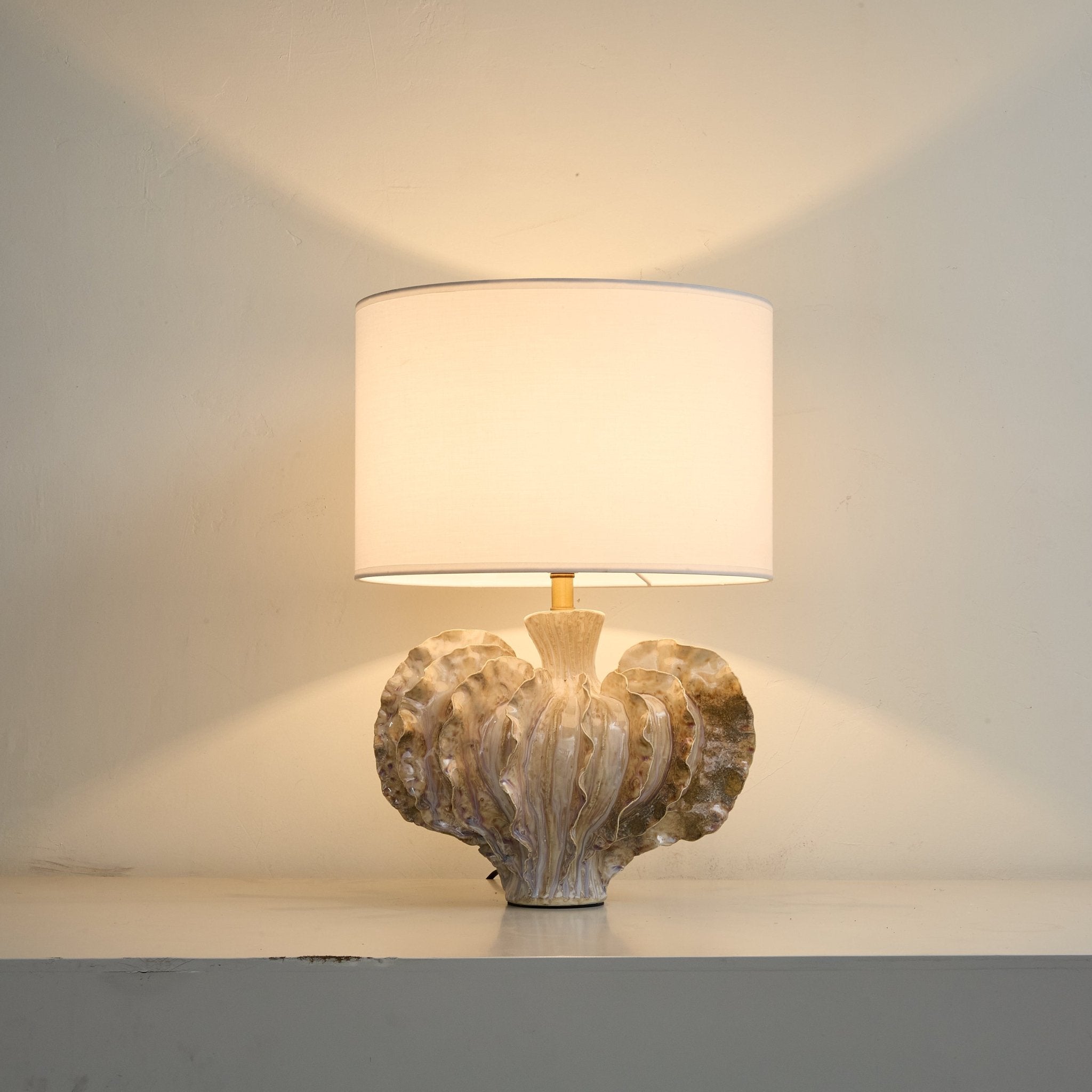 Coral Shaped Ceramic Table Lamp-Neutral Decor