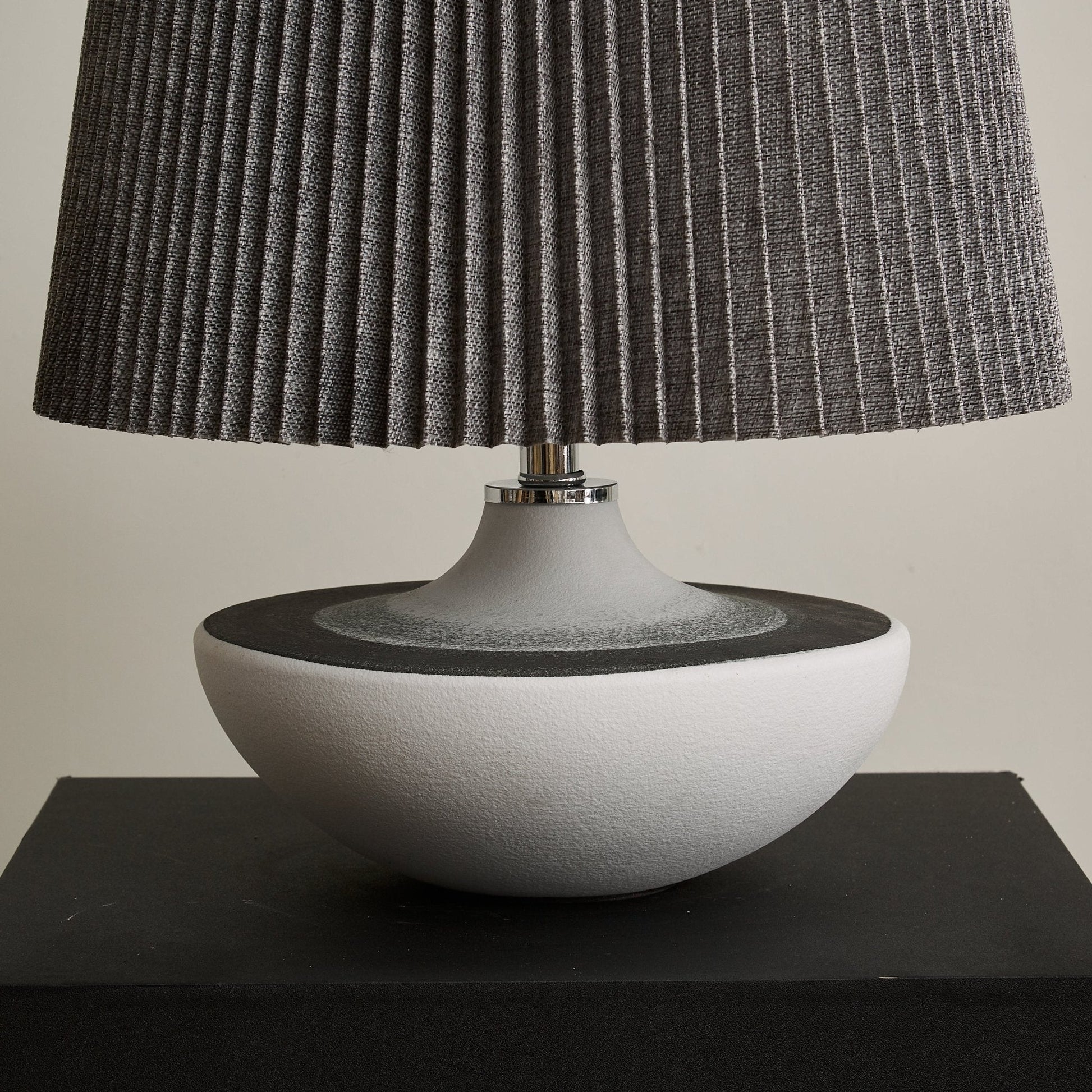 Mira Contemporary Ceramics Table Lamp-Neutral Decor