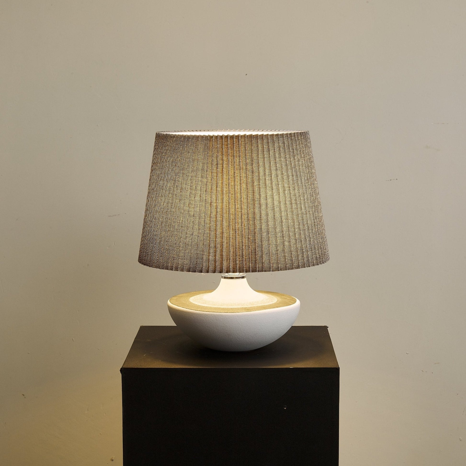Mira Contemporary Ceramics Table Lamp-Neutral Decor