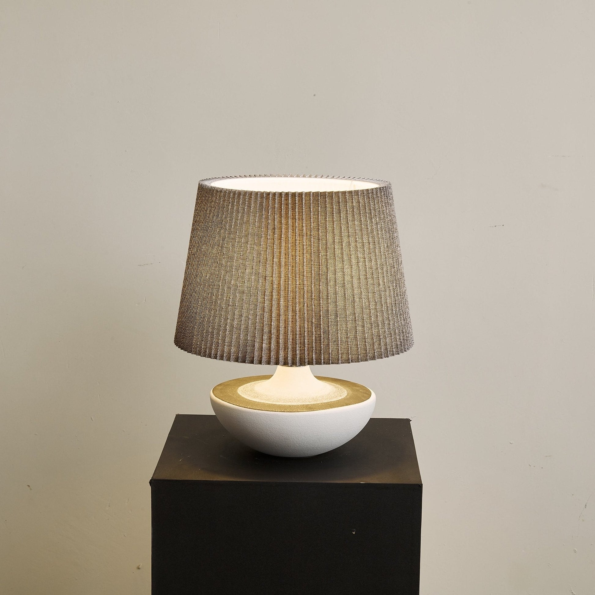 Mira Contemporary Ceramics Table Lamp-Neutral Decor