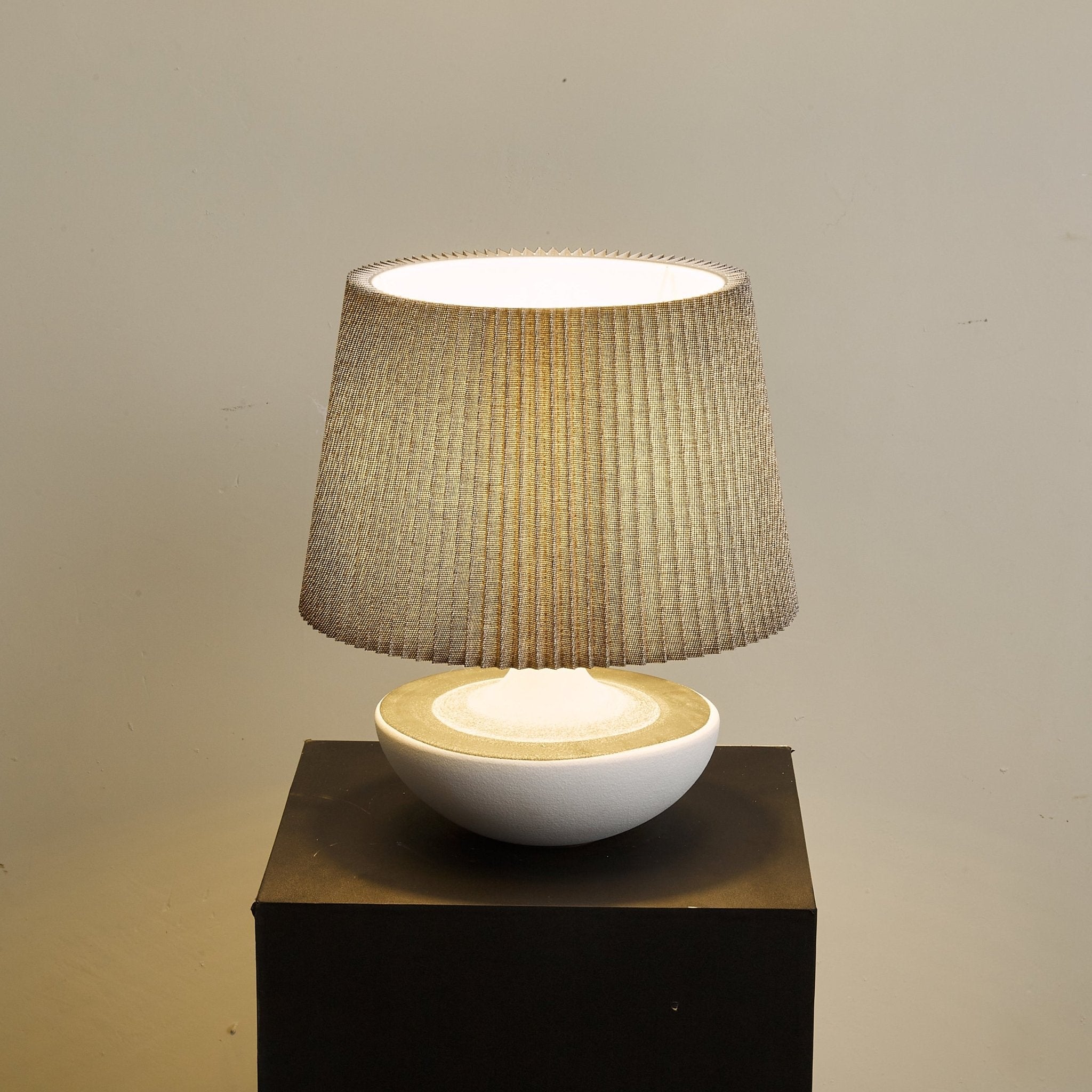 Mira Contemporary Ceramics Table Lamp-Neutral Decor