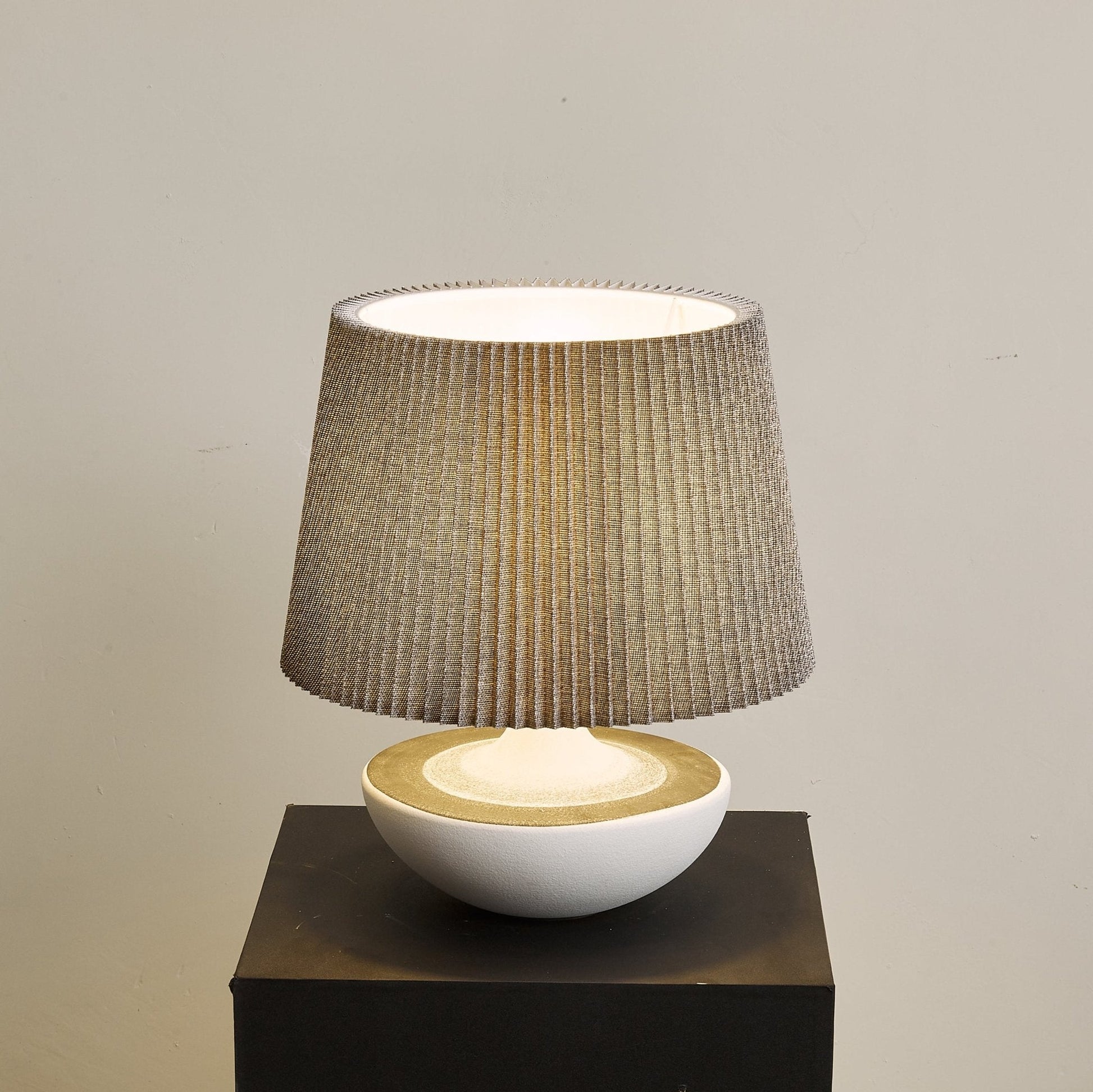 Mira Contemporary Ceramics Table Lamp-Neutral Decor