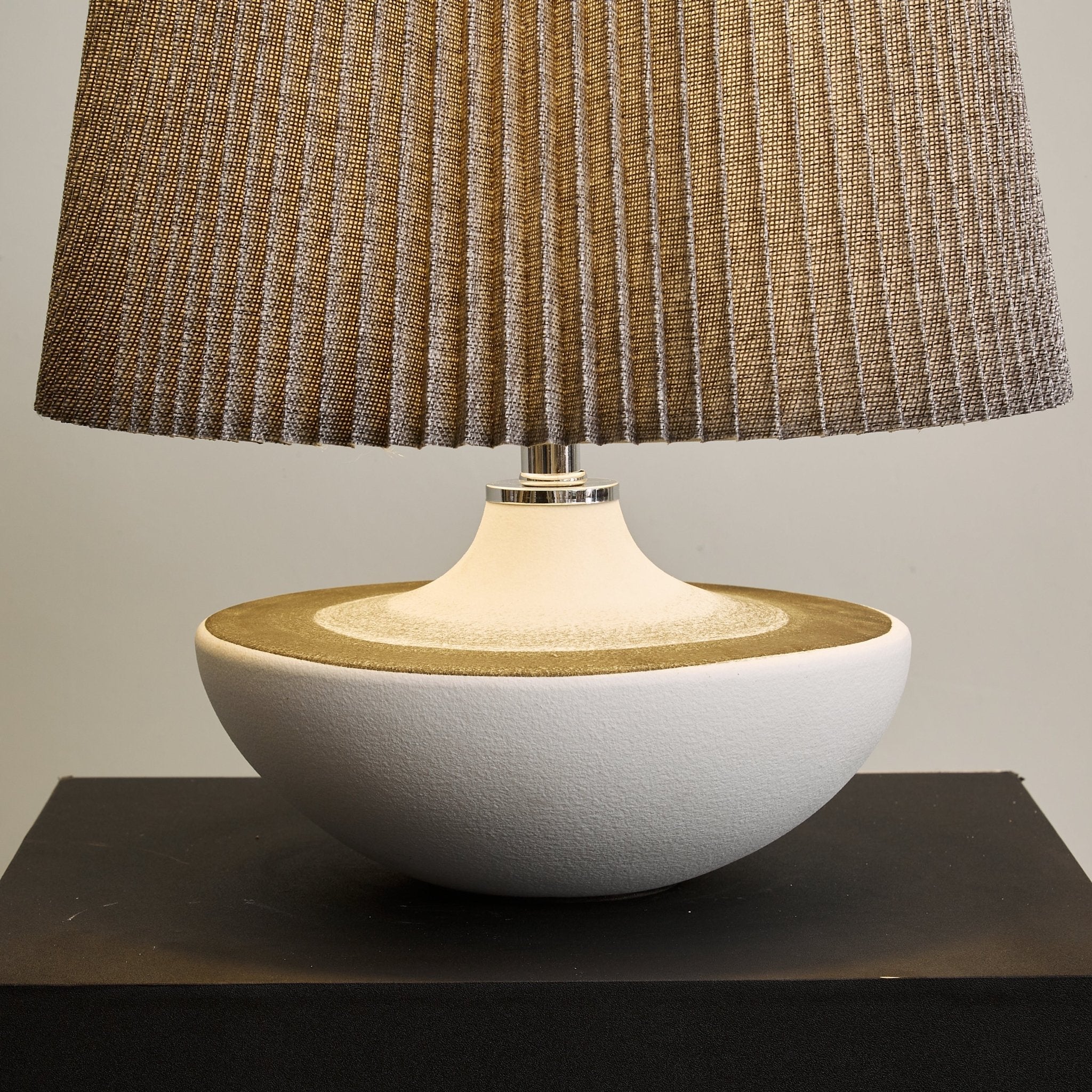 Mira Contemporary Ceramics Table Lamp-Neutral Decor