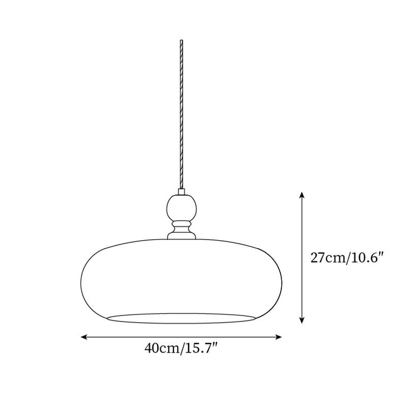 Arthur Amber Glass Shade Pendant Light-Neutral Decor