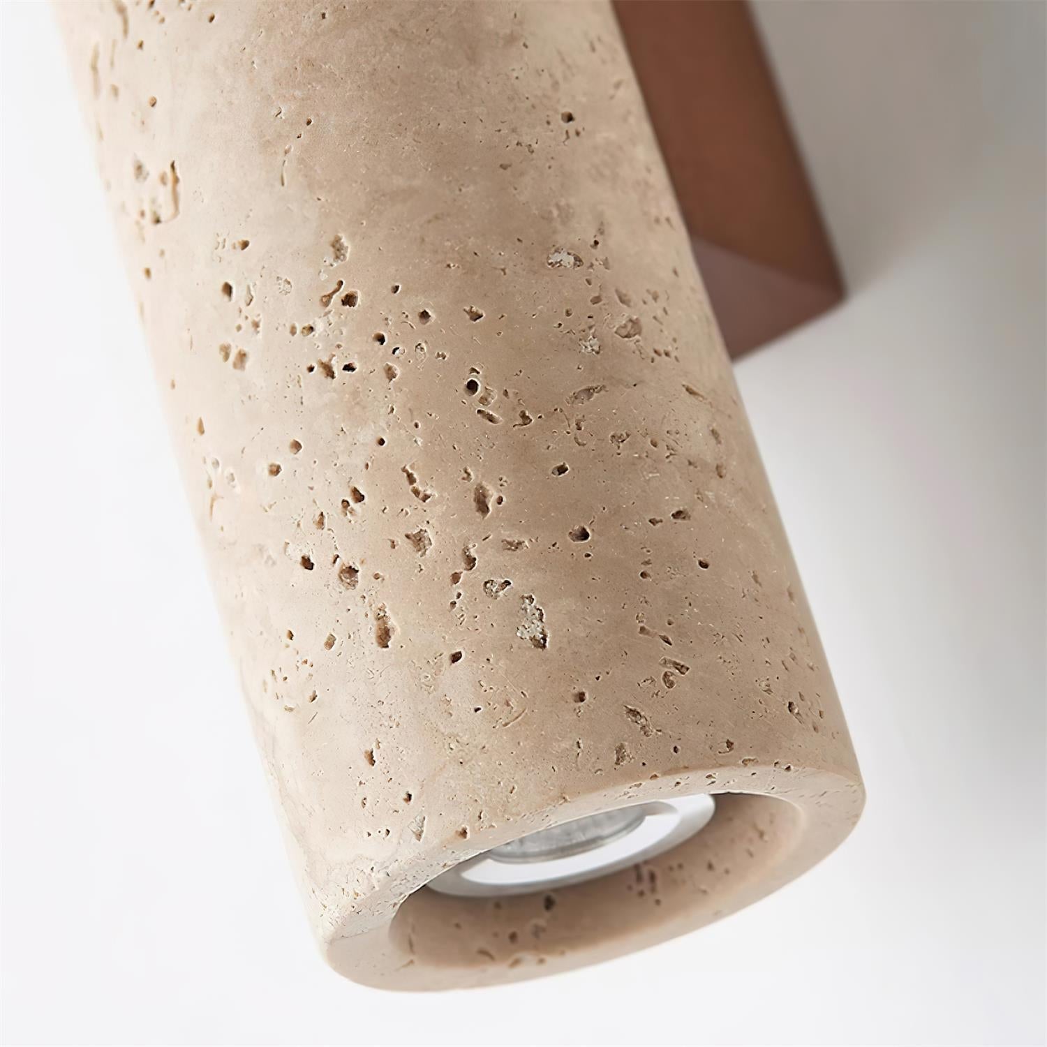 Lunaro Tall Travertine Wall Sconce