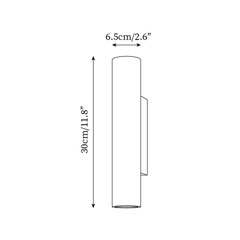 Lunaro Tall Travertine Wall Sconce