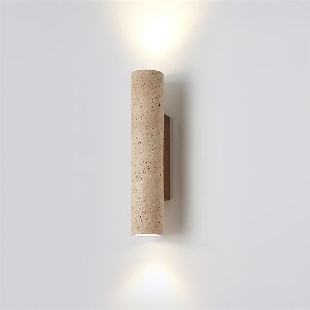 Lunaro Tall Travertine Wall Sconce