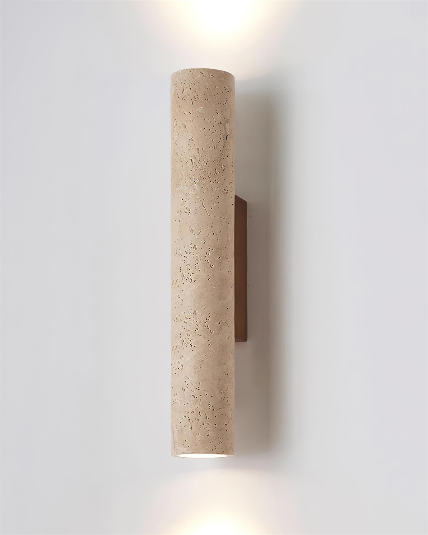 Lunaro Tall Travertine Wall Sconce