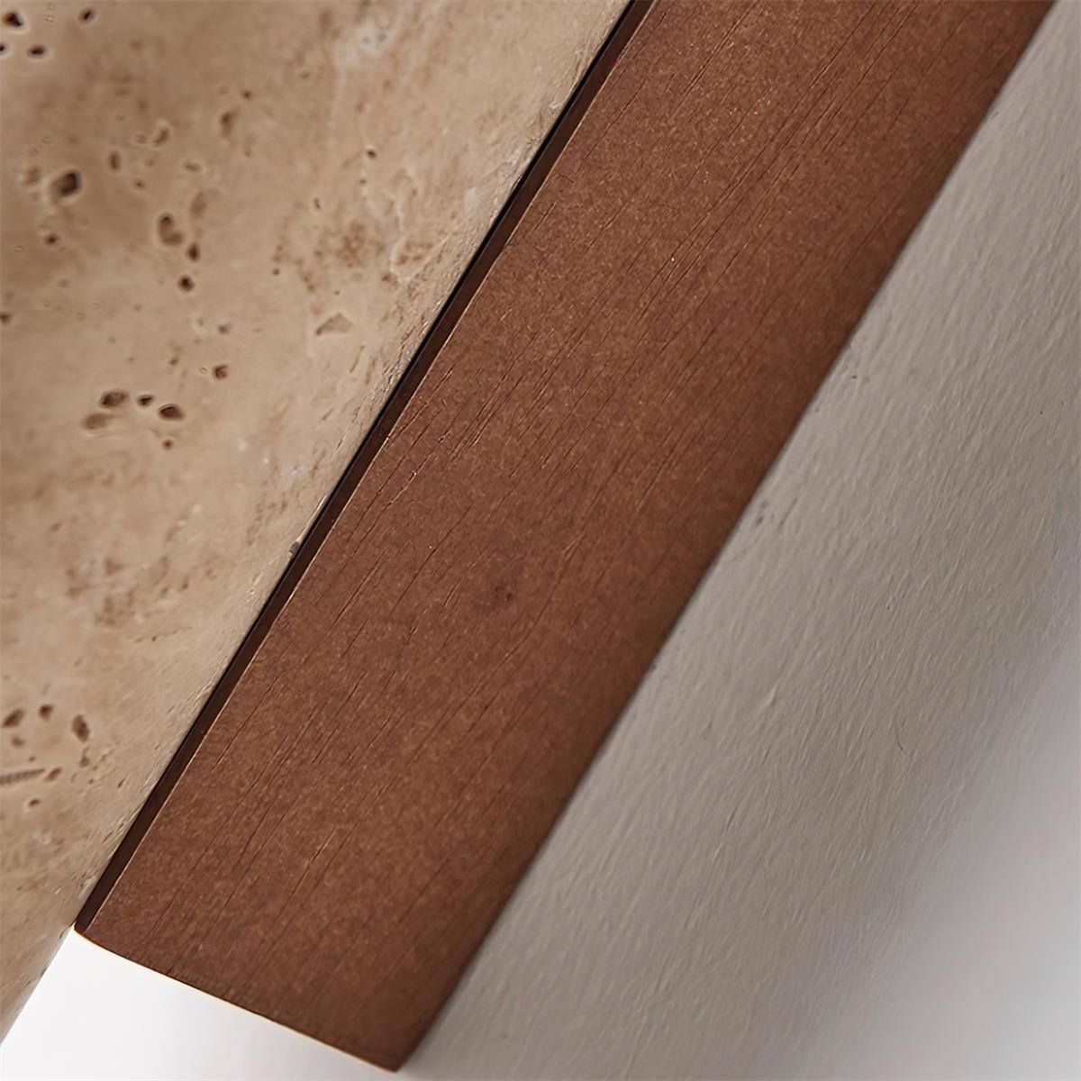 Lunaro Tall Travertine Wall Sconce