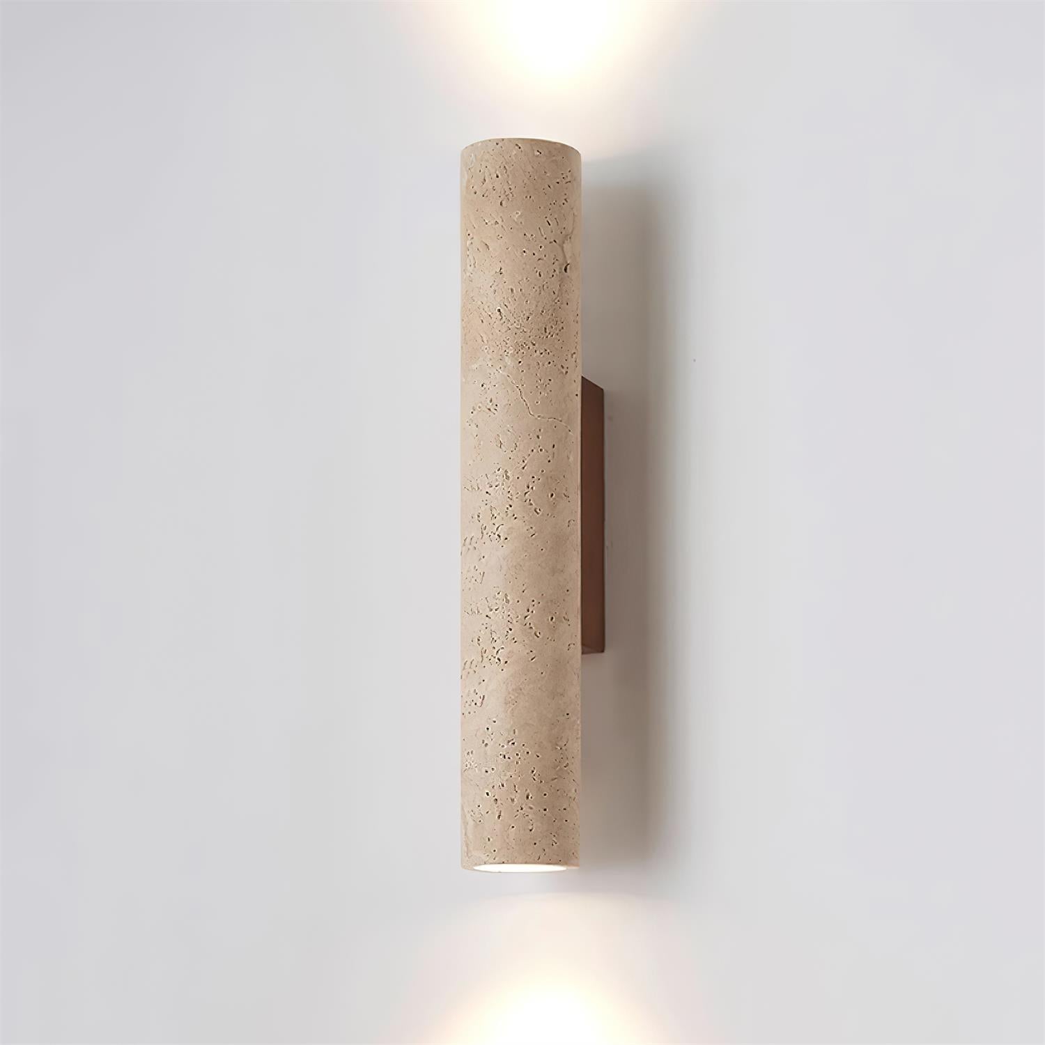 Lunaro Tall Travertine Wall Sconce