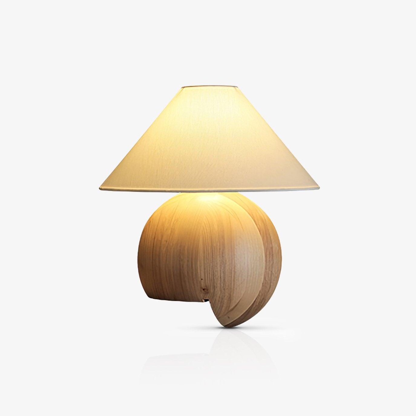 Halise Wood Organic Table Lamp-Neutral Decor