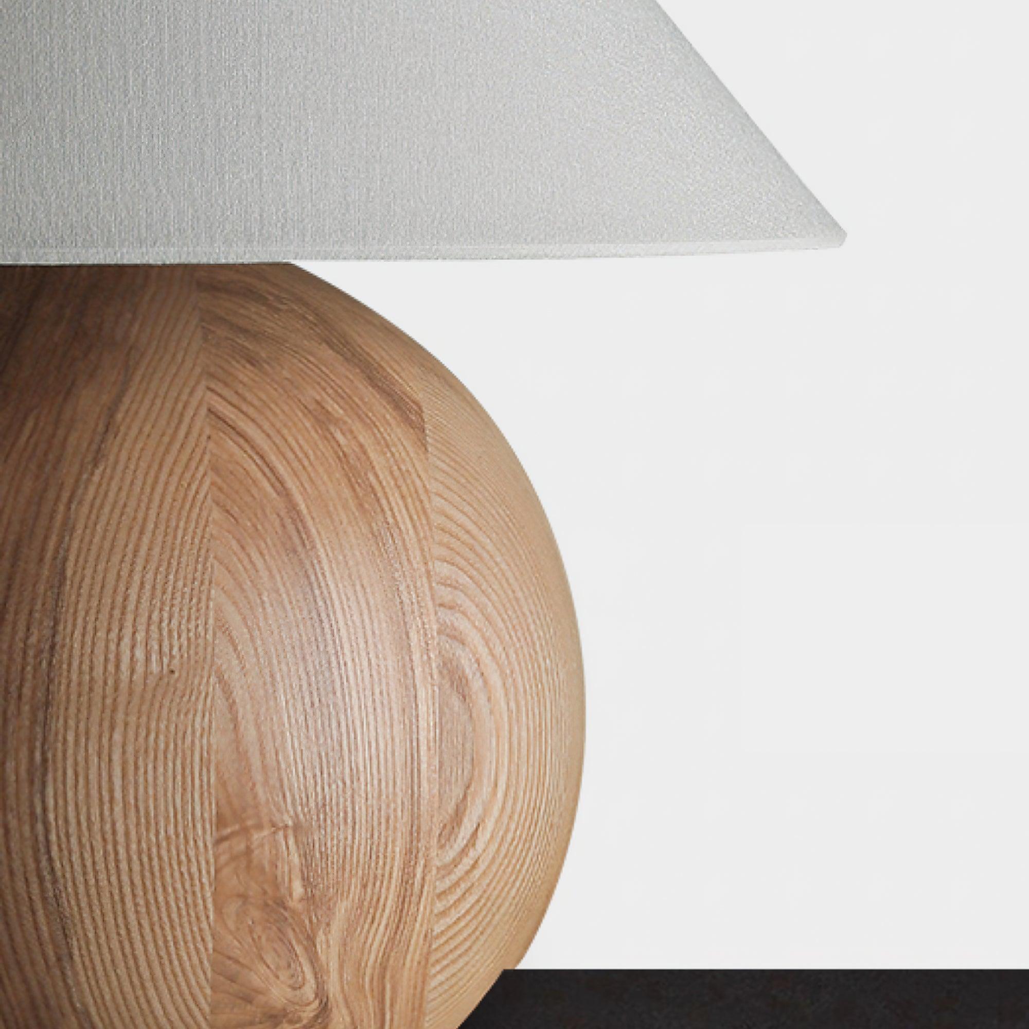 Halise Wood Organic Table Lamp-Neutral Decor
