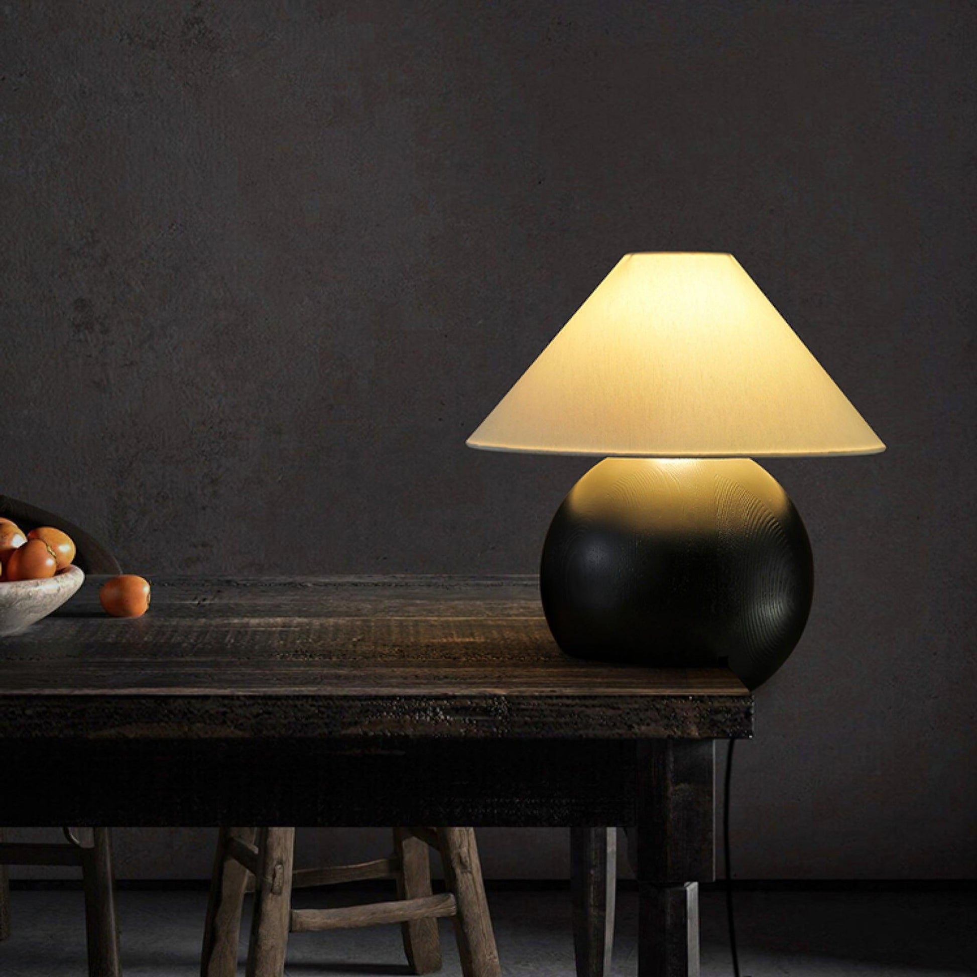 Halise Wood Organic Table Lamp-Neutral Decor