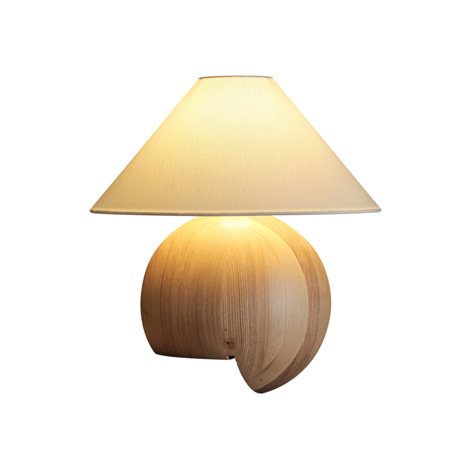 Halise Wood Organic Table Lamp-Neutral Decor