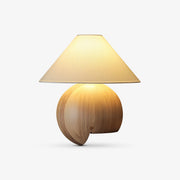 Halise Wood Organic Table Lamp-Neutral Decor