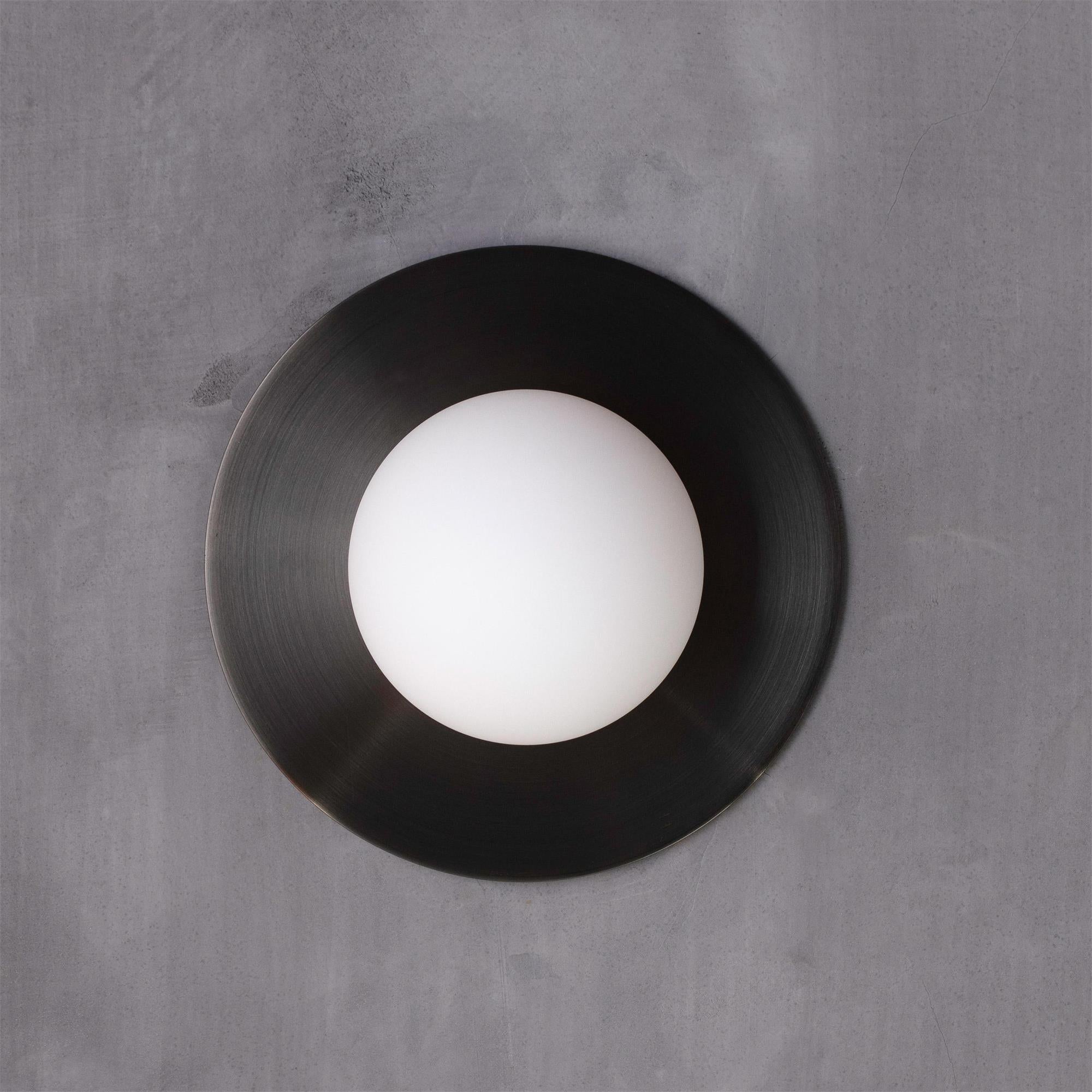 Haze Round Glass Wall Lamp