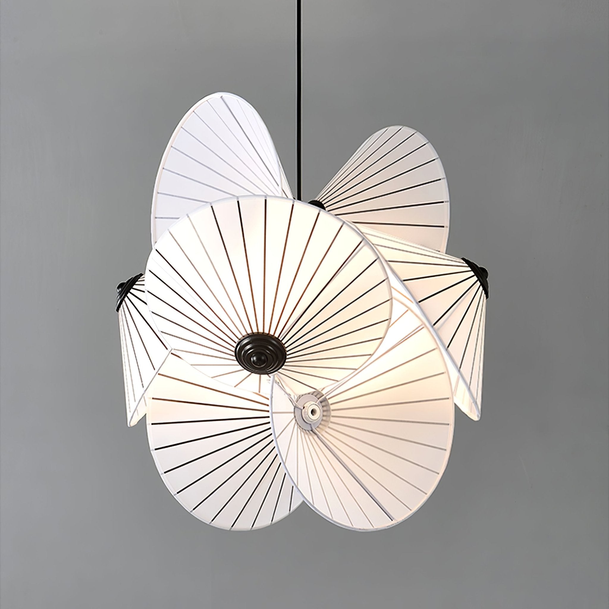 Solarare Fabric Artistic Pendant Light-Neutral Decor
