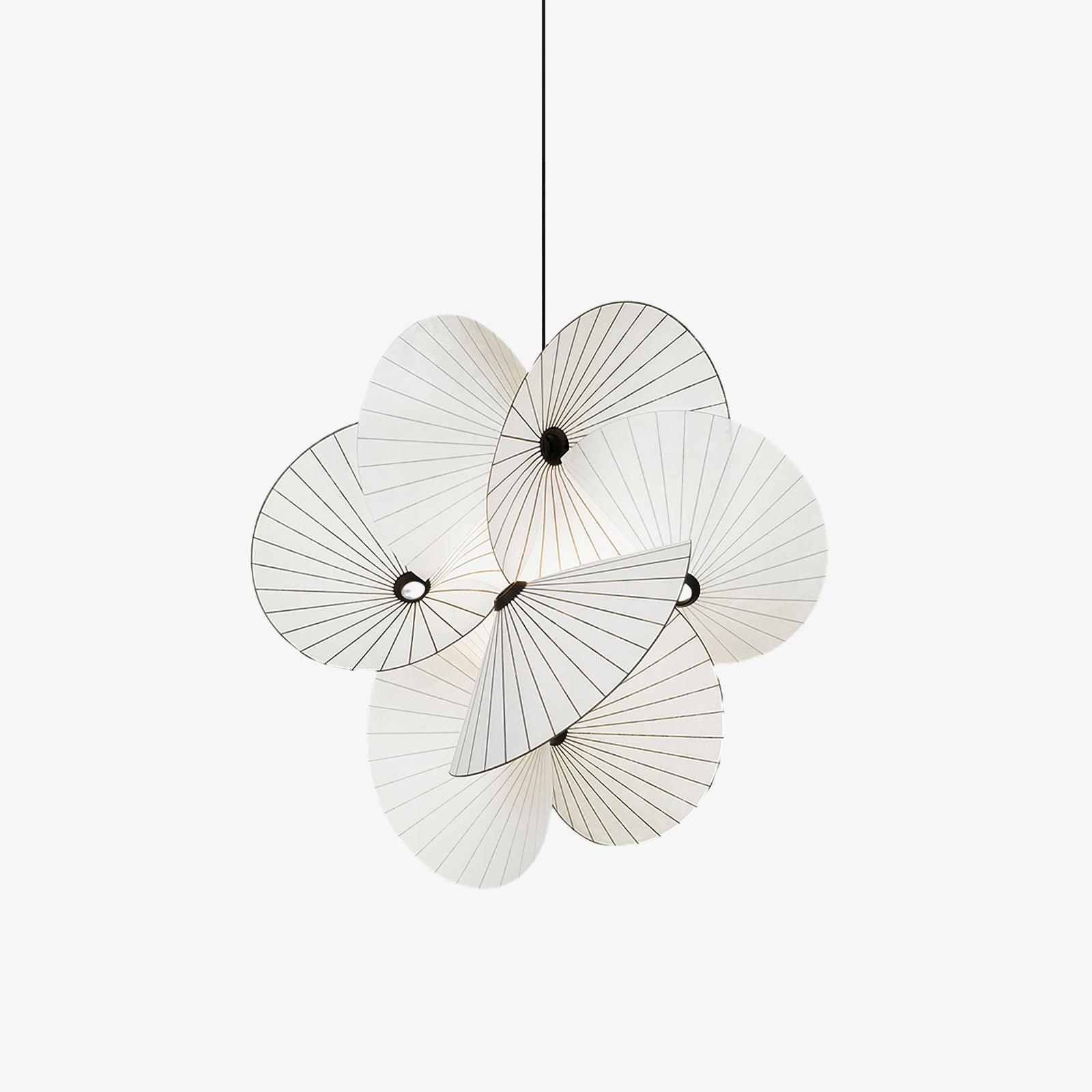 Solarare Fabric Artistic Pendant Light-Neutral Decor