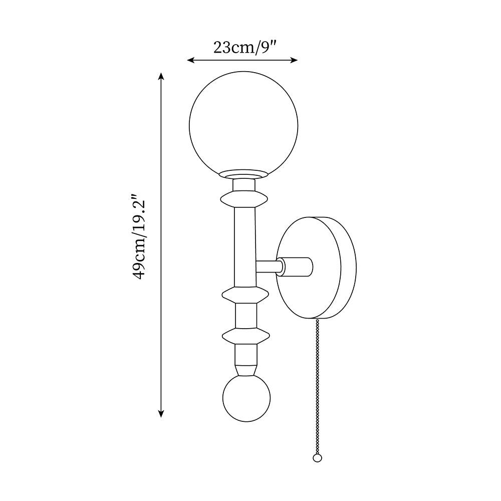 Velno Globe Wall Lamp
