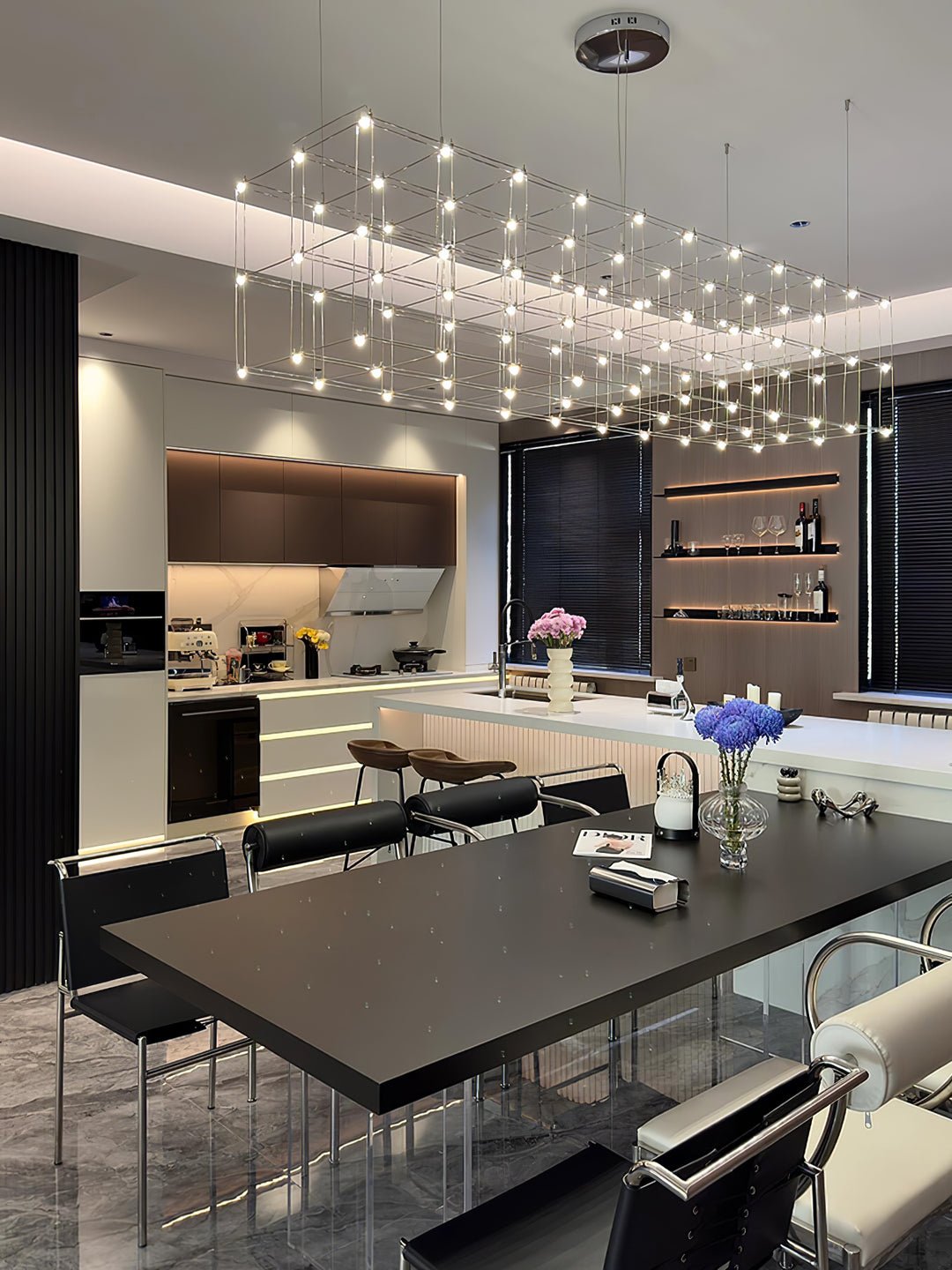 Avtalan Postmodern Luxury Cube Pendant Light-Neutral Decor