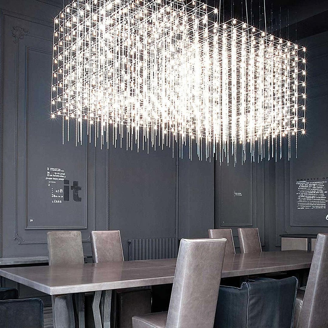 Avtalan Postmodern Luxury Cube Pendant Light-Neutral Decor