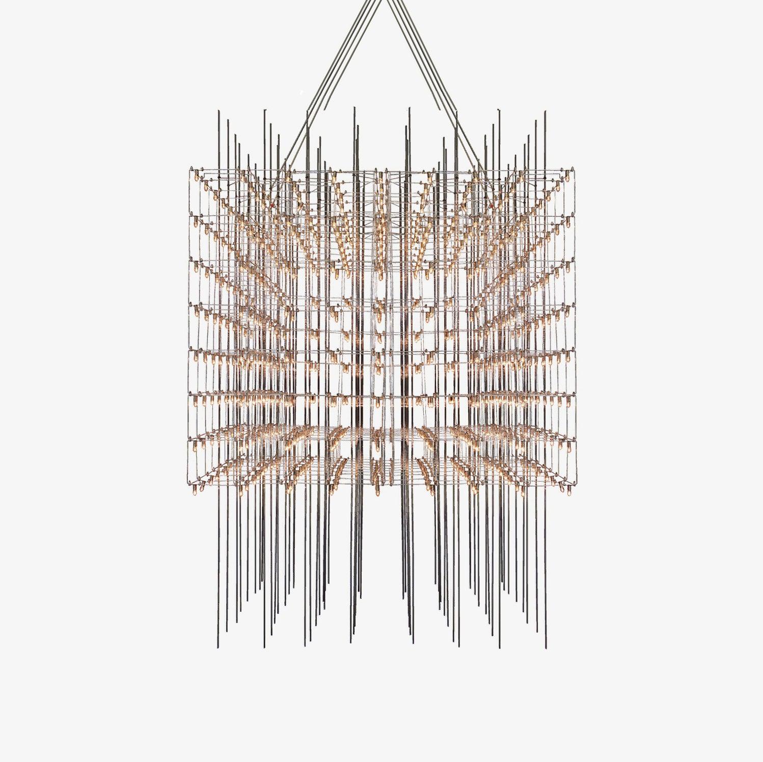 Avtalan Postmodern Luxury Cube Pendant Light-Neutral Decor