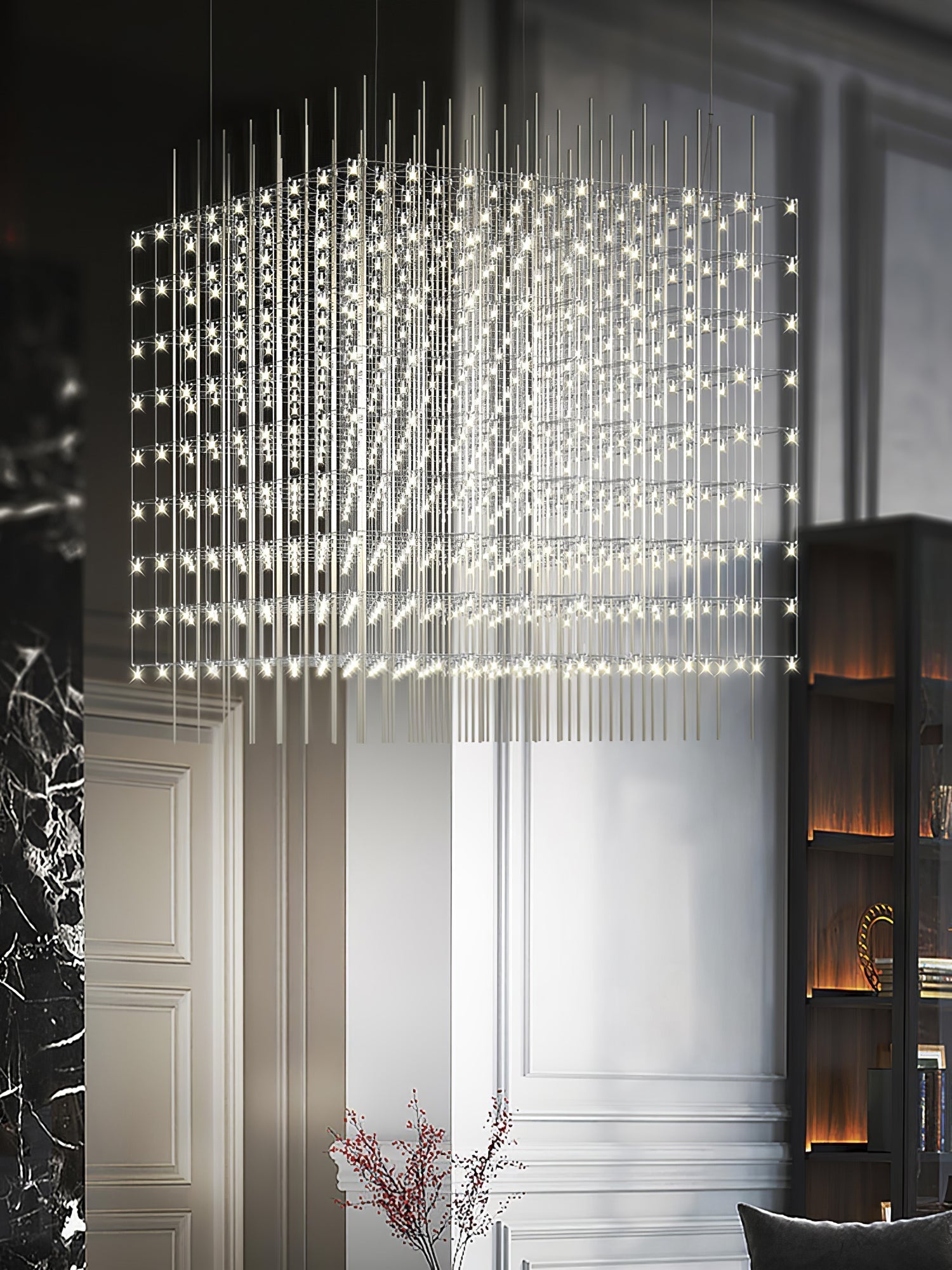 Avtalan Postmodern Luxury Cube Pendant Light-Neutral Decor