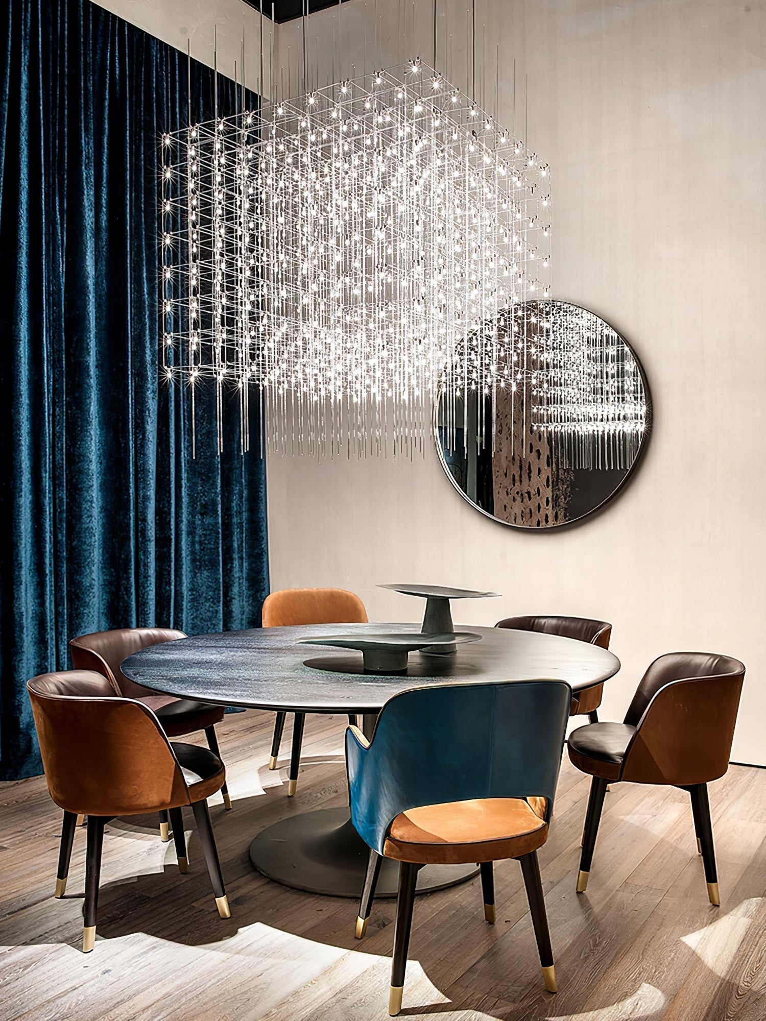 Avtalan Postmodern Luxury Cube Pendant Light-Neutral Decor