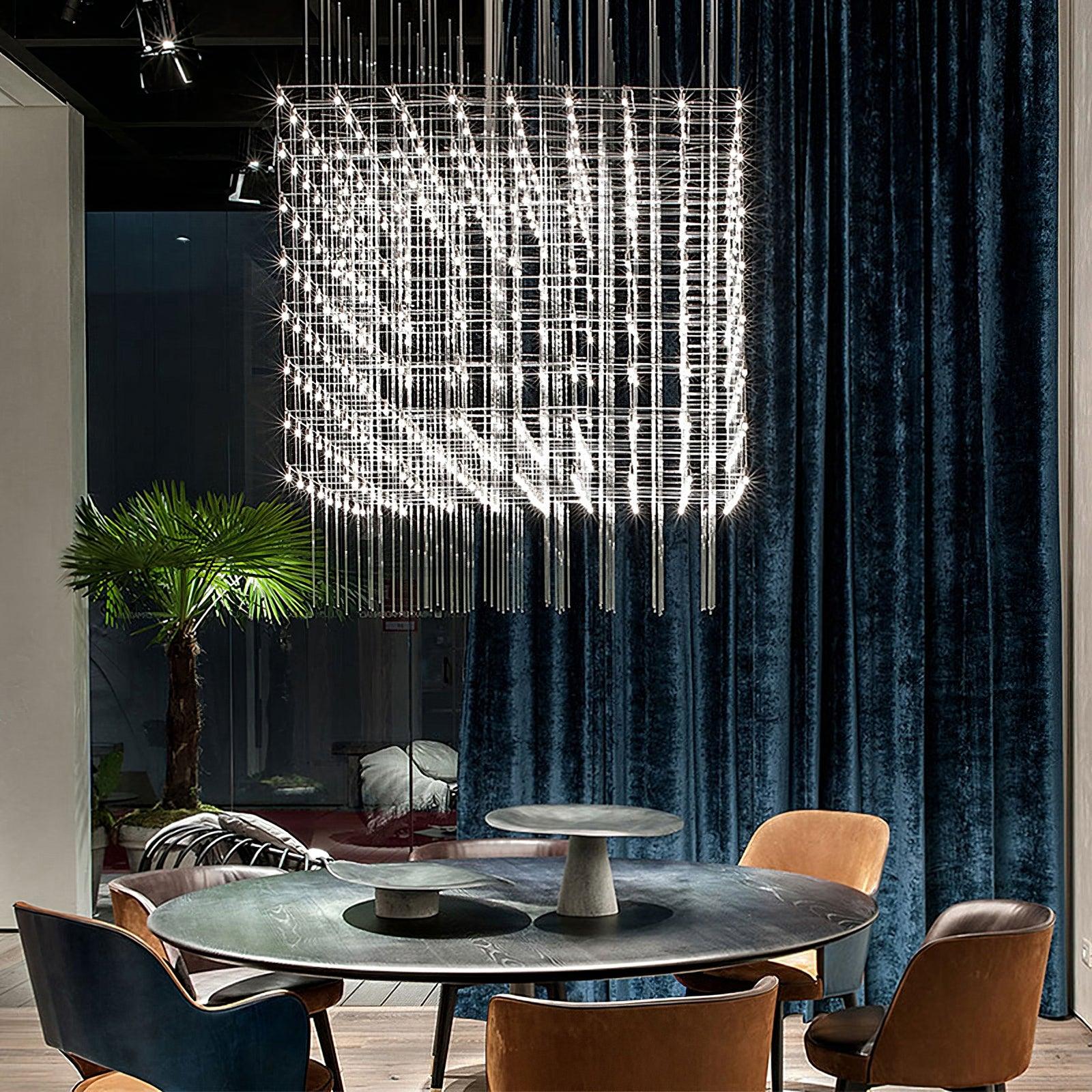 Avtalan Postmodern Luxury Cube Pendant Light-Neutral Decor