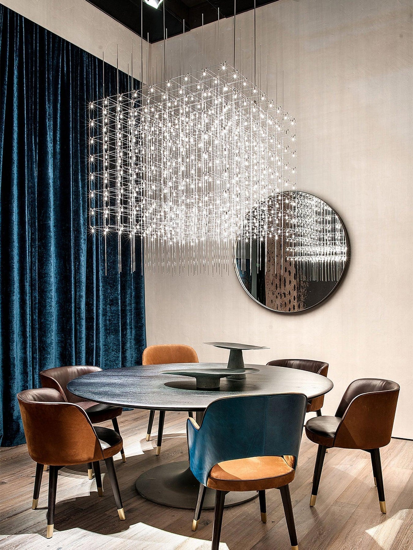 Avtalan Postmodern Luxury Cube Pendant Light-Neutral Decor
